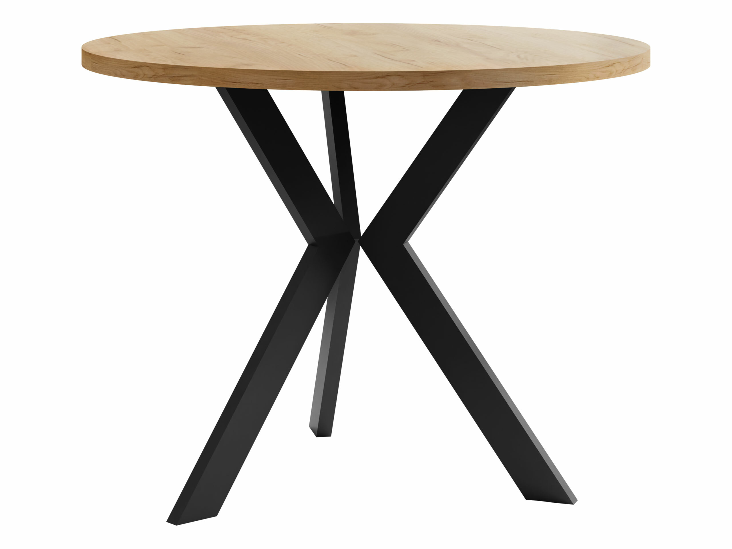 Stočić za kafu Dearborn 106 (Zlatni hrast + Crno)