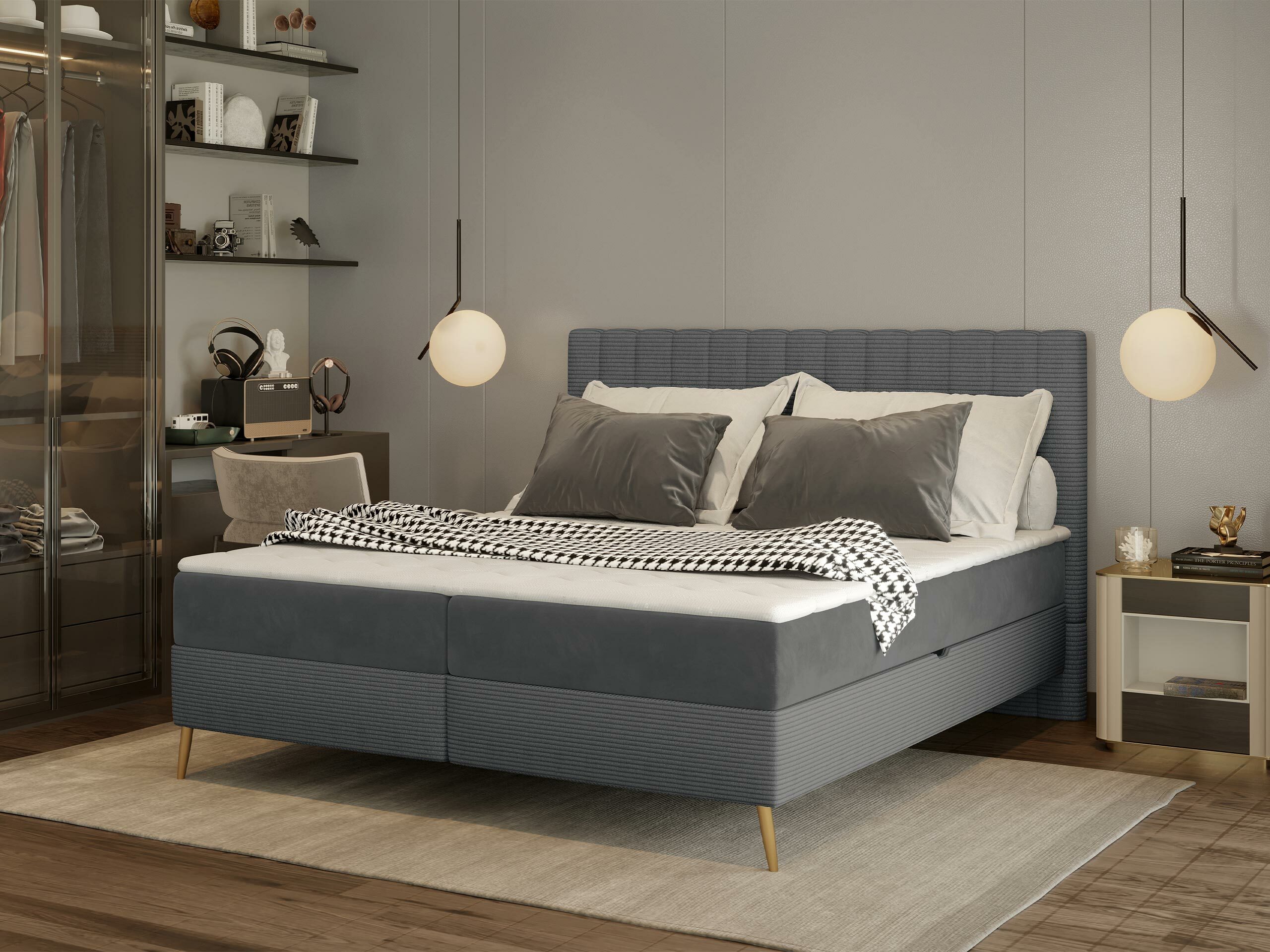 Boxspring krevet Indiana 159 (Poso 22 + Kronos 22)
