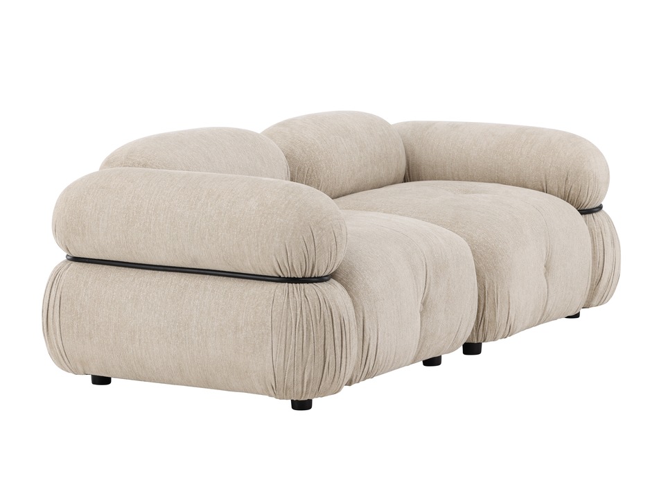 Modularna sofa Evardale 103 (Bež + Crno)