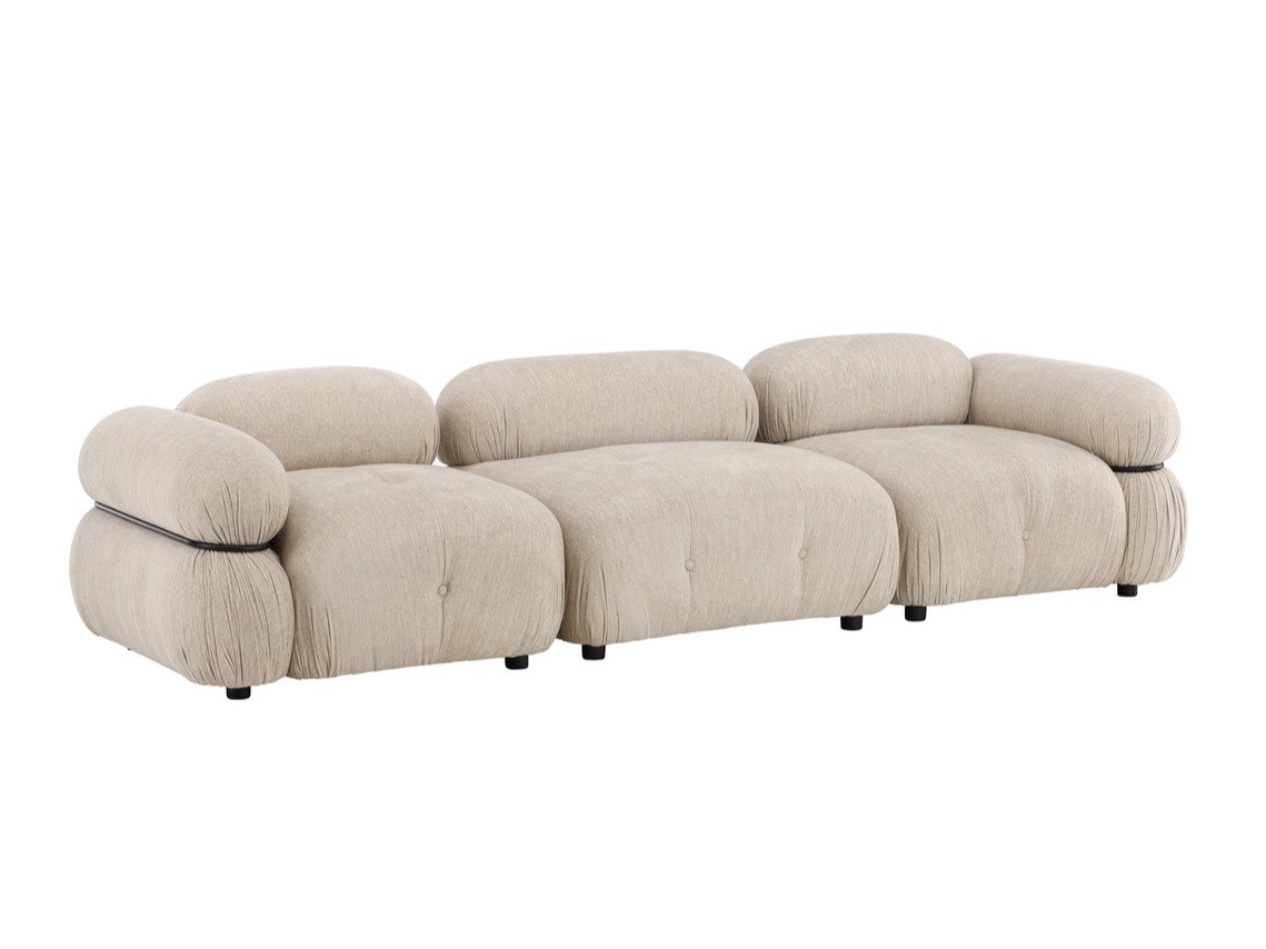 Modularna sofa Evardale 104 (Bež + Crno)