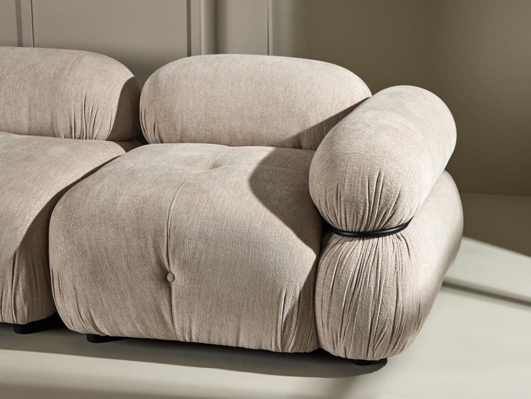 Modularna sofa Evardale 104 (Bež + Crno)