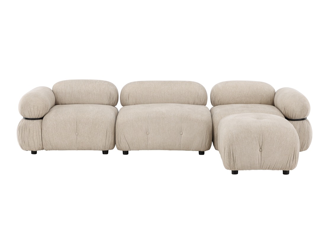Modularna sofa Evardale 104 (Bež + Crno)
