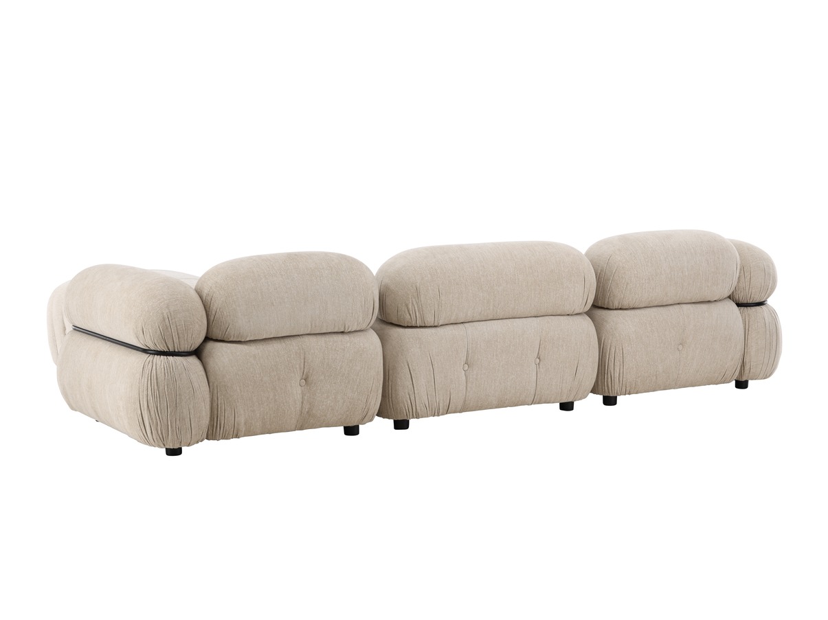 Modularna sofa Evardale 104 (Bež + Crno)