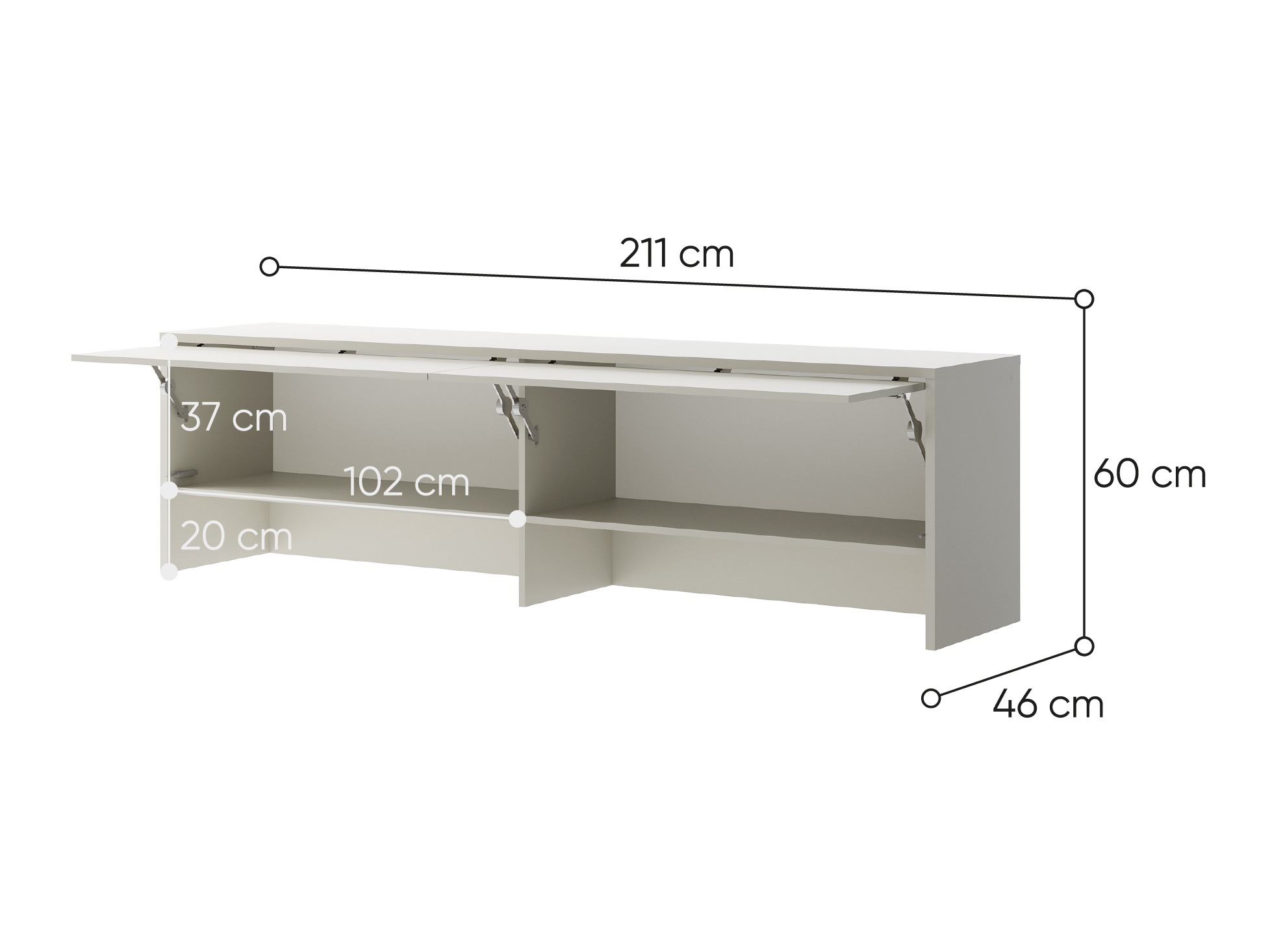 Ormarić Concept Pro Lenart Levfere 118 (Kašmir)
