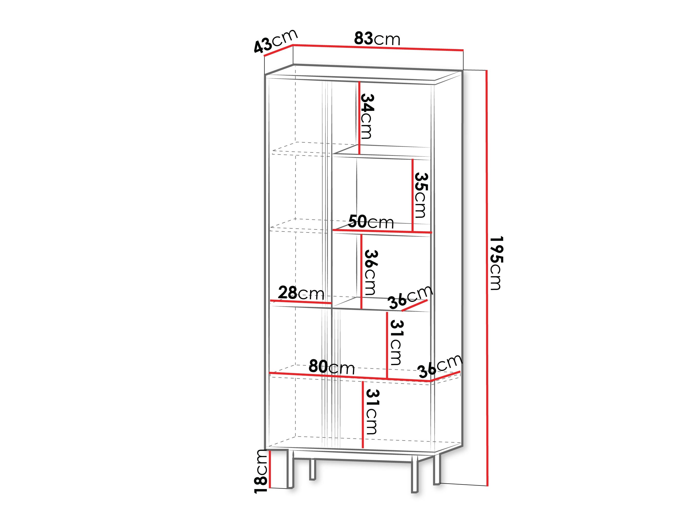Polica Levali 101 (Hrast)