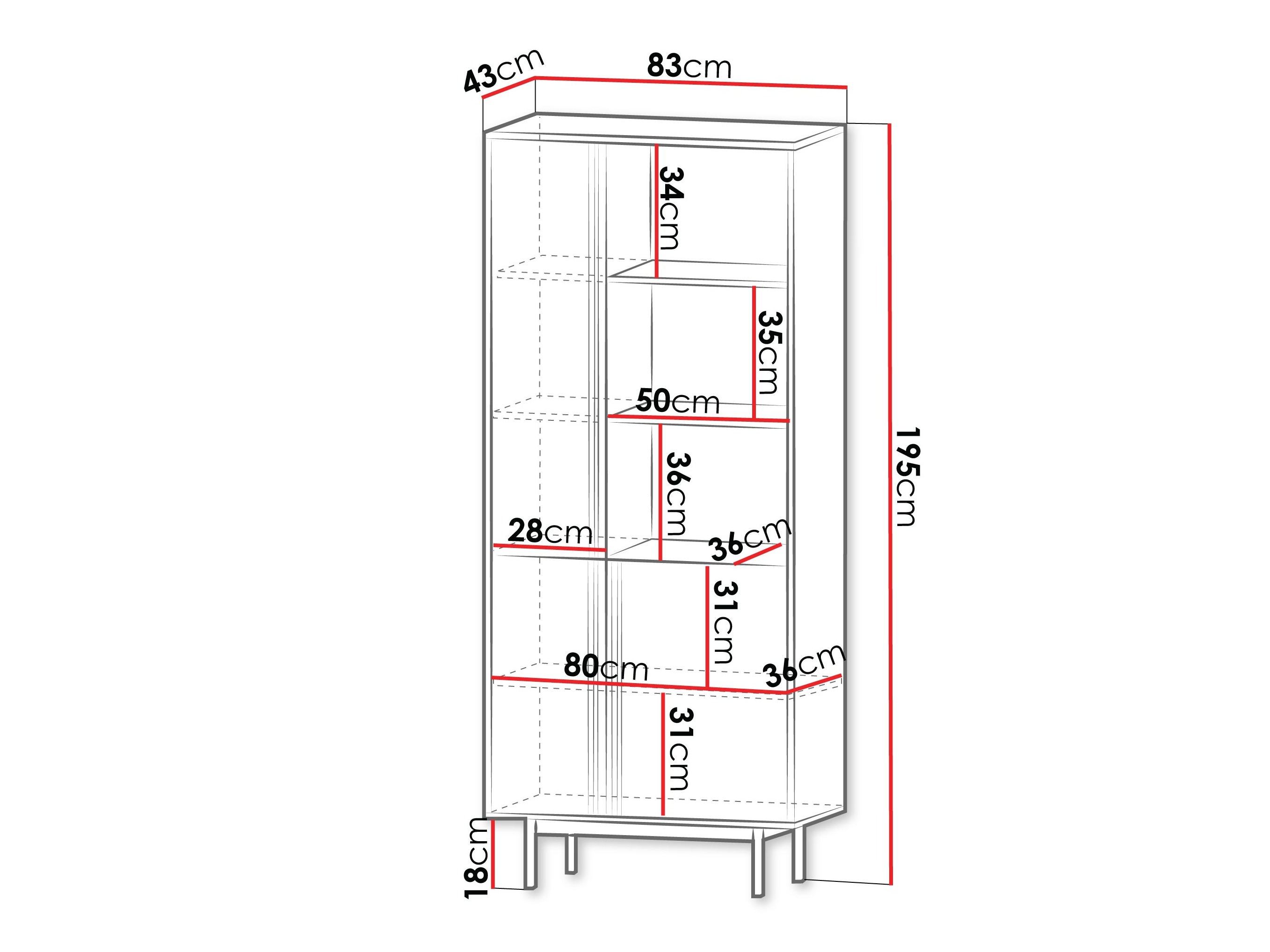 Polica Levali 101 (Прашњаво зелена)