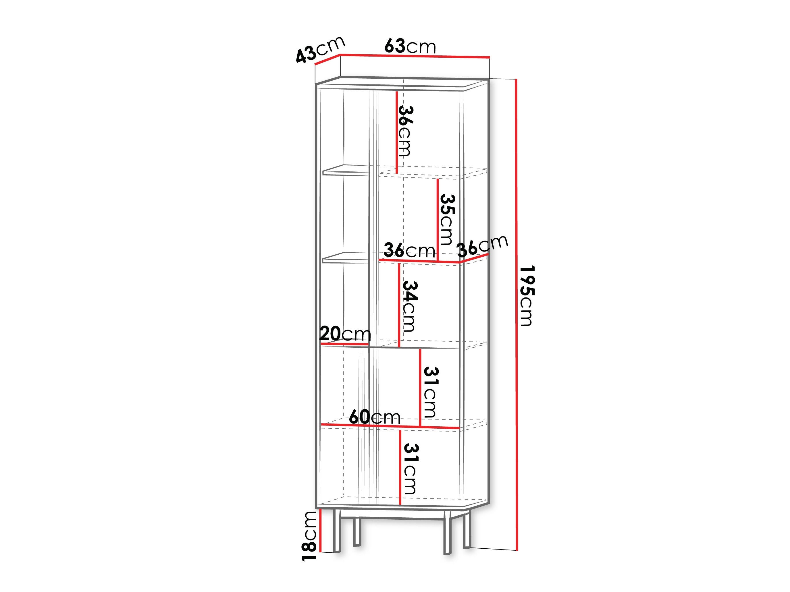 Polica Levali 102 (Hrast)