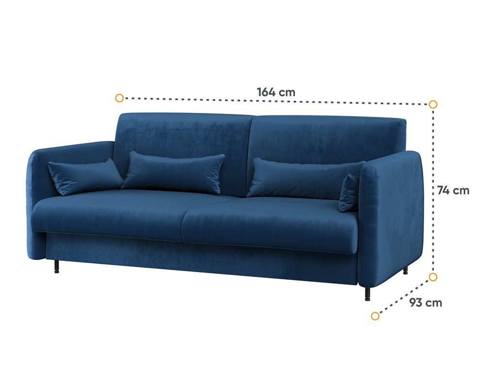 Set nameštaja Concept Pro Lenart VI (Sjajno belo + Belo + Plava)