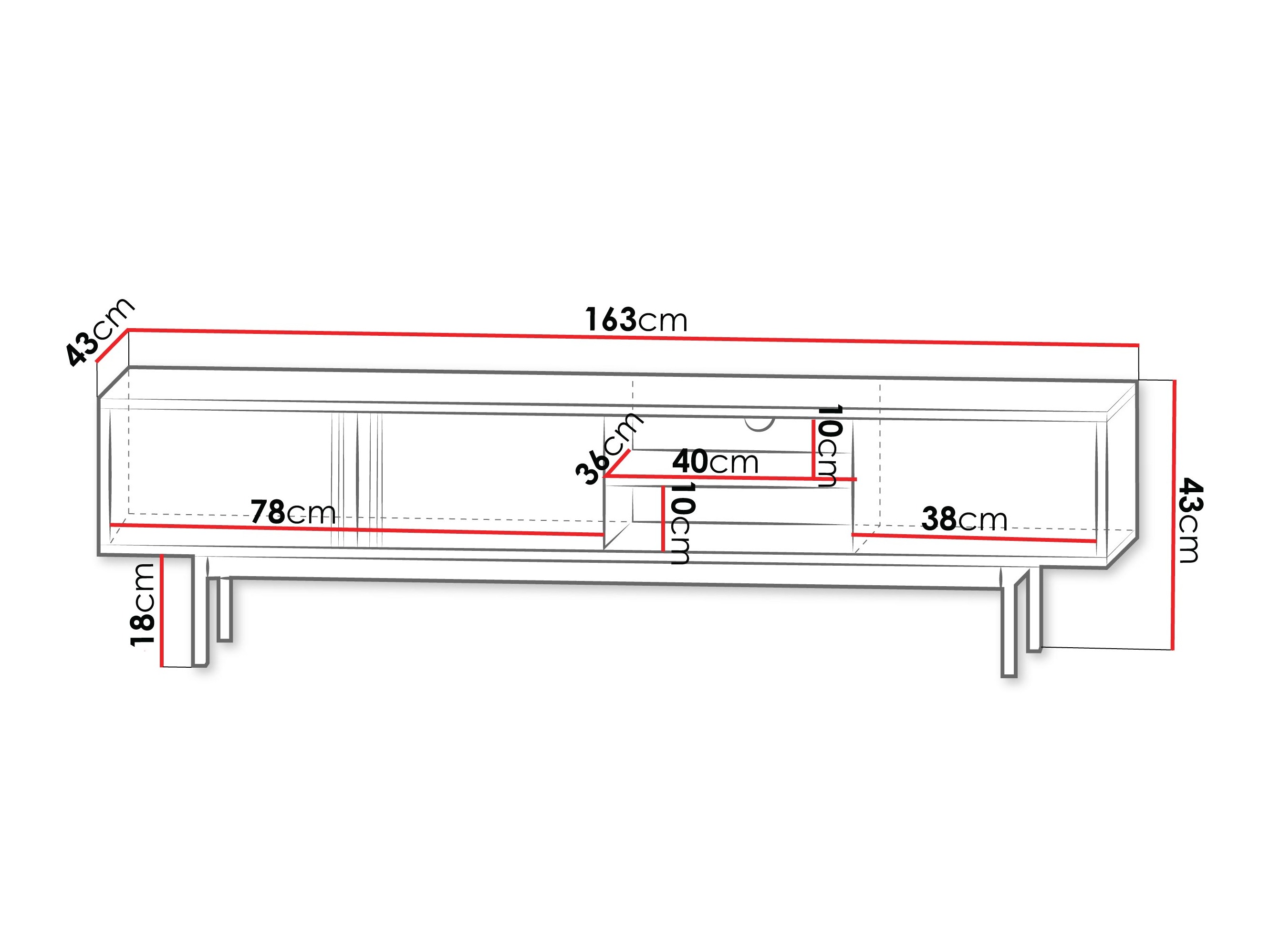 TV sto Levali 108 (Bež)