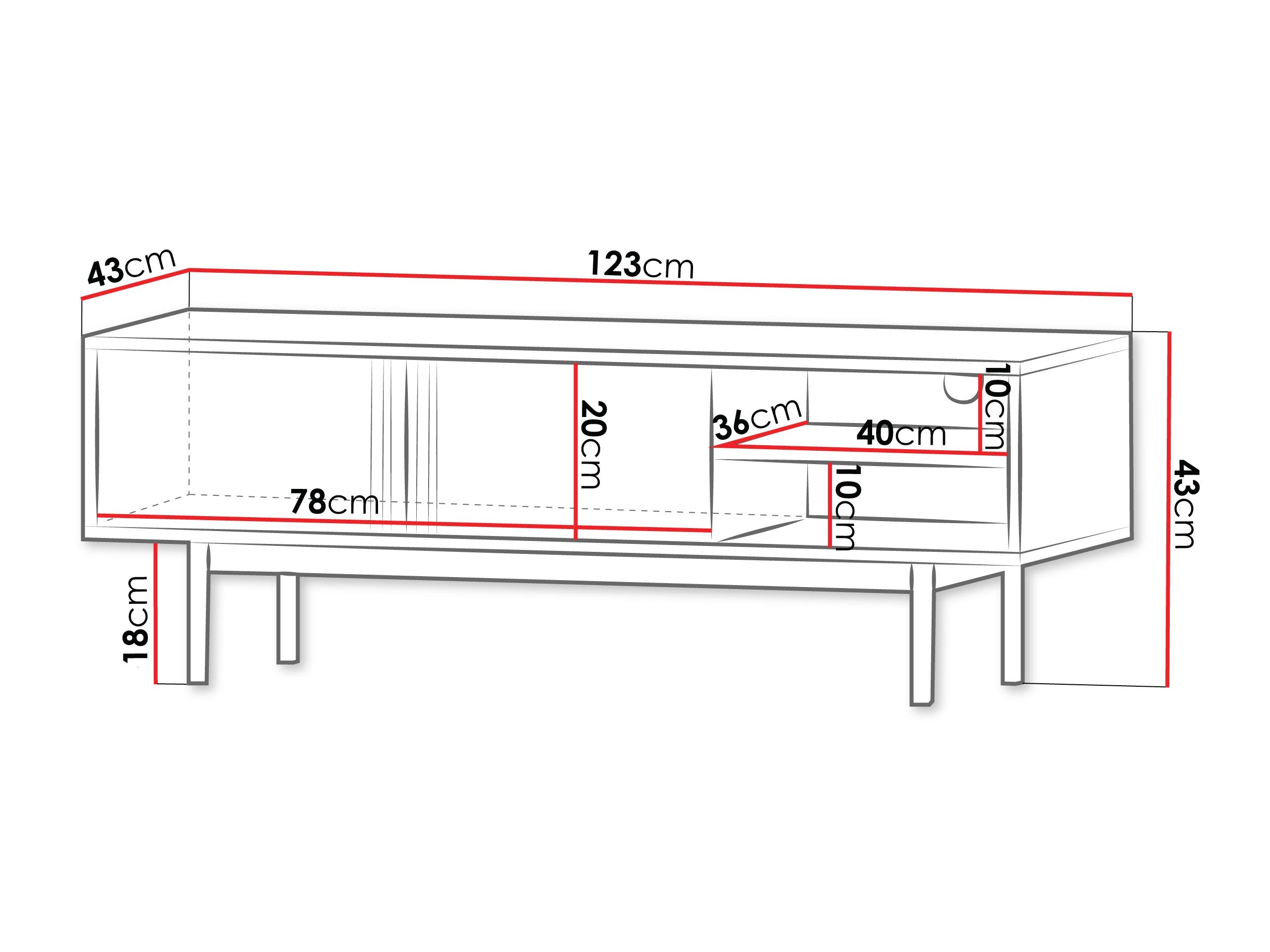 TV sto Levali 109 (Bež)
