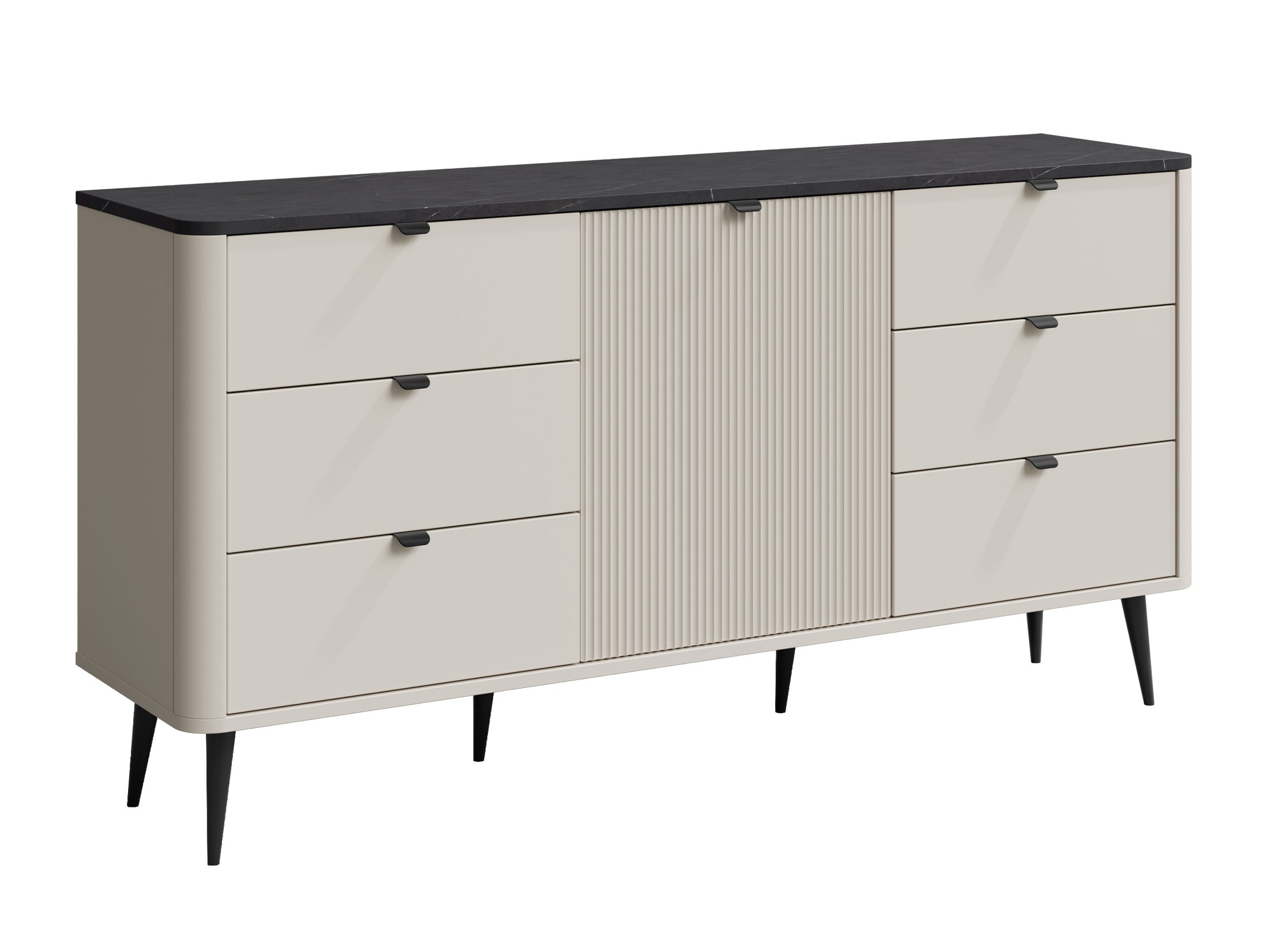 Komoda Lufela 107 (Kašmir + Sivi mermer)