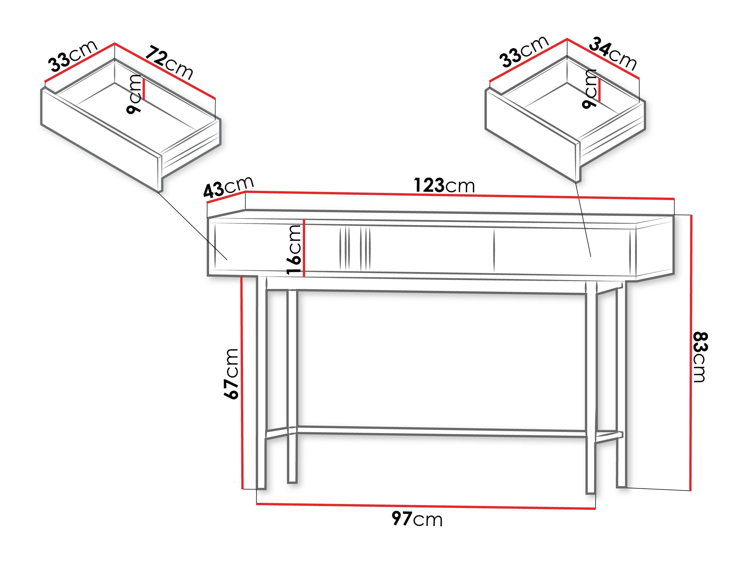 Konzolni stočić Levali 110 (Прашњаво зелена)