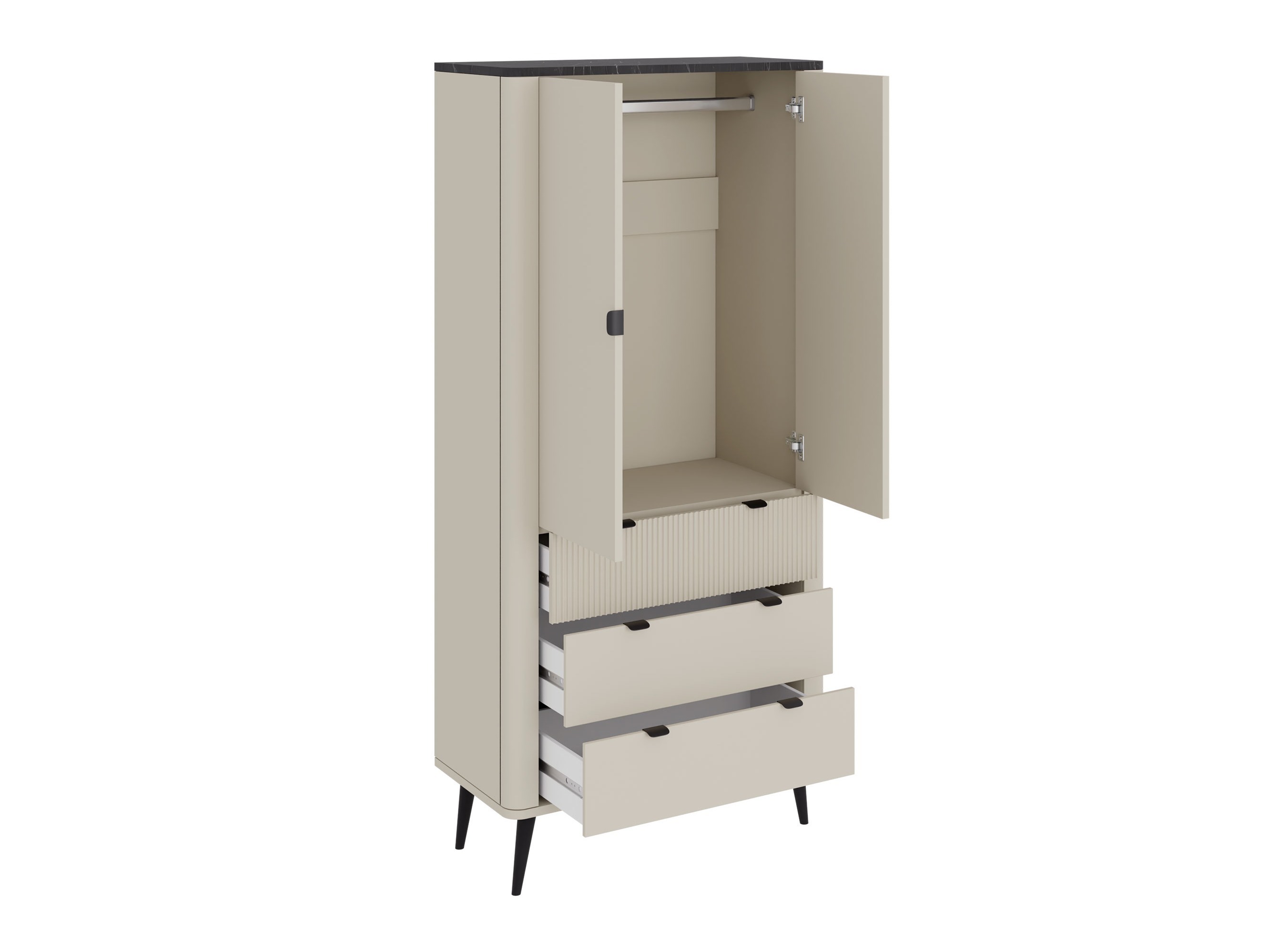 Ormar Lufela 100 (Kašmir + Sivi mermer)