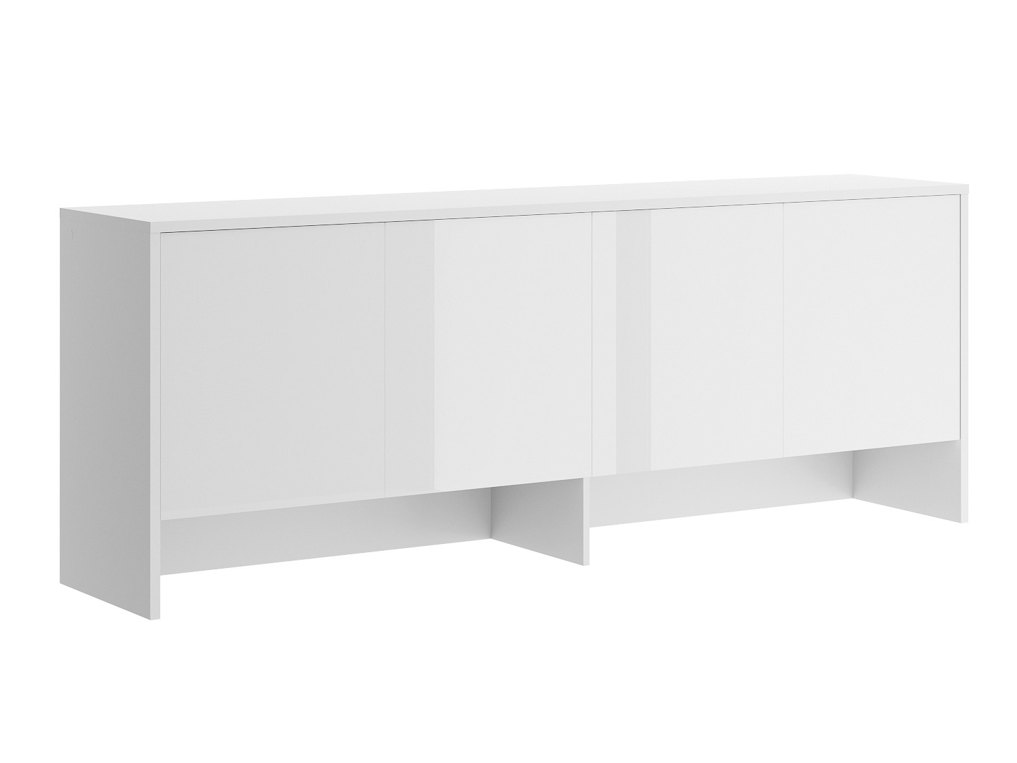 Ormarić Concept Lenart IV (Belo + Sjajno belo)