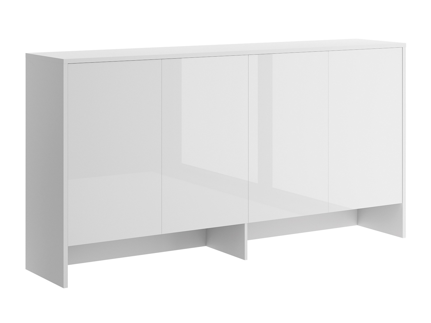 Ormarić Concept Pro Lenart V (Belo + Sjajno belo)