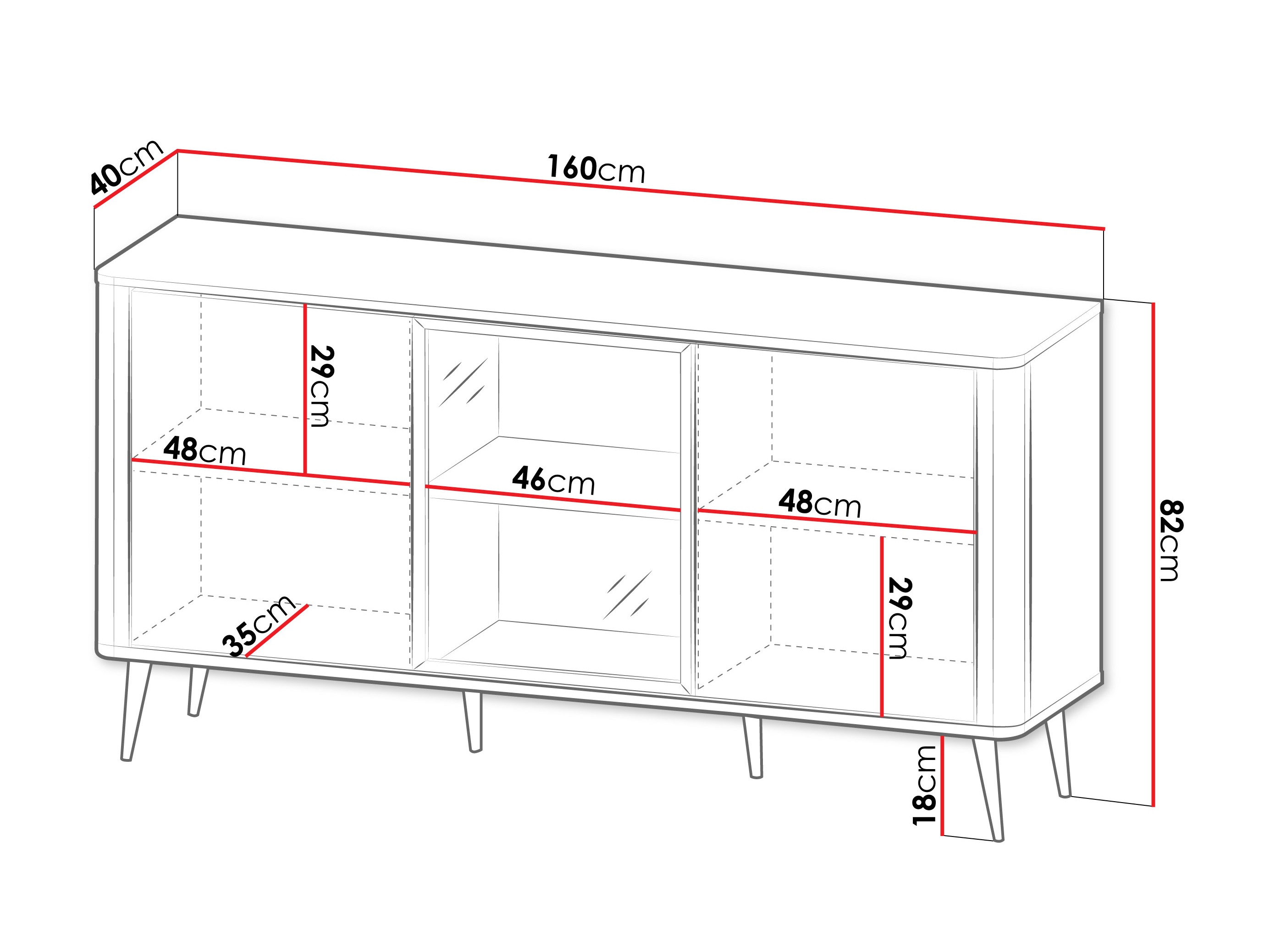 Ormarić Lufela 105 (Kašmir + Orah)