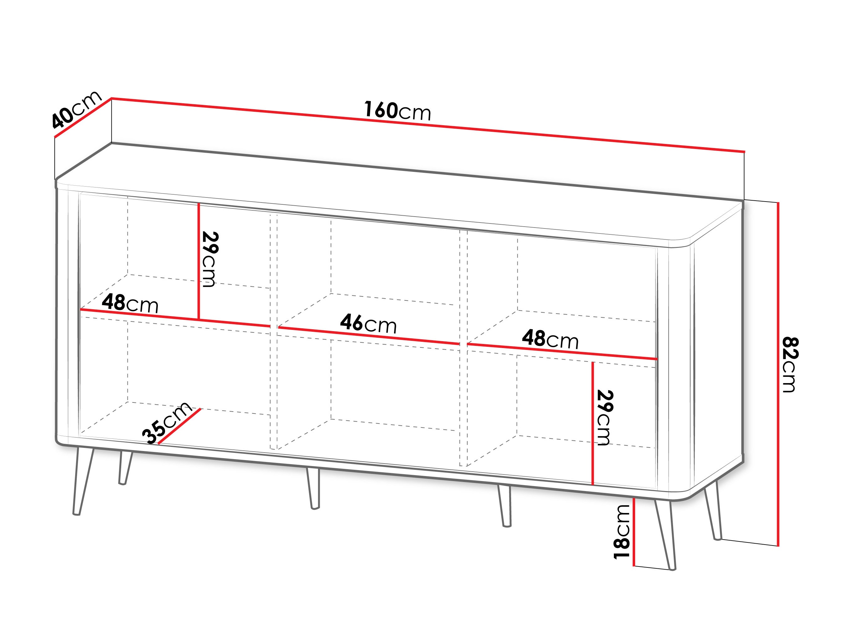 Ormarić Lufela 106 (Kašmir + Orah)