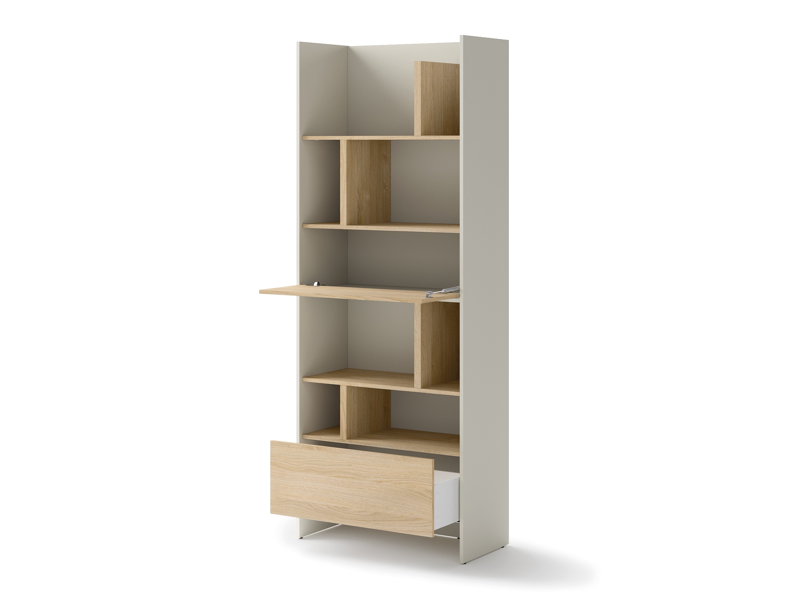 Polica Concept Pro Lenart Levfere 146 (Kašmir + Hrast)