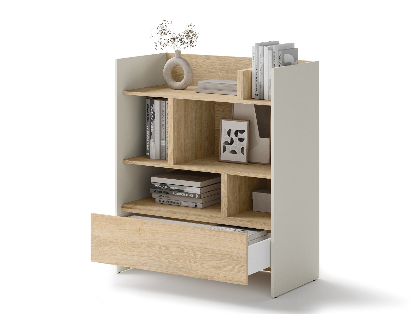 Polica Concept Pro Lenart Levfere 149 (Kašmir + Hrast)