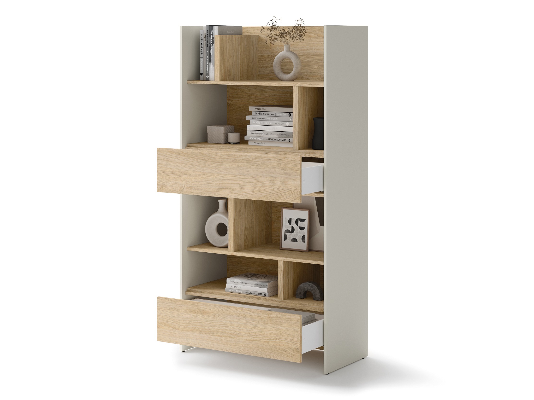 Polica Concept Pro Lenart Levfere 152 (Kašmir + Hrast)