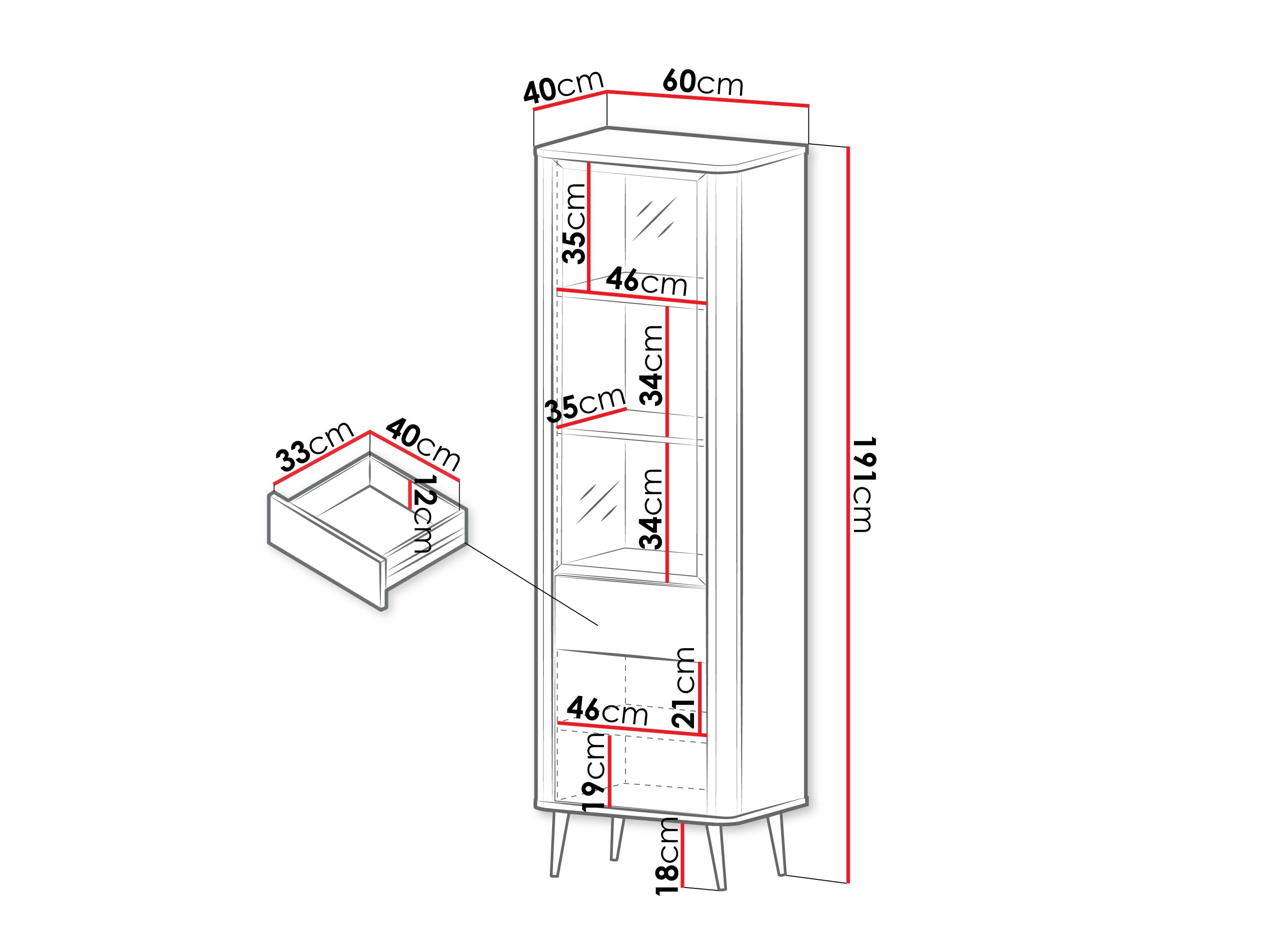 Polica Lufela 102 (Kašmir + Sivi mermer)