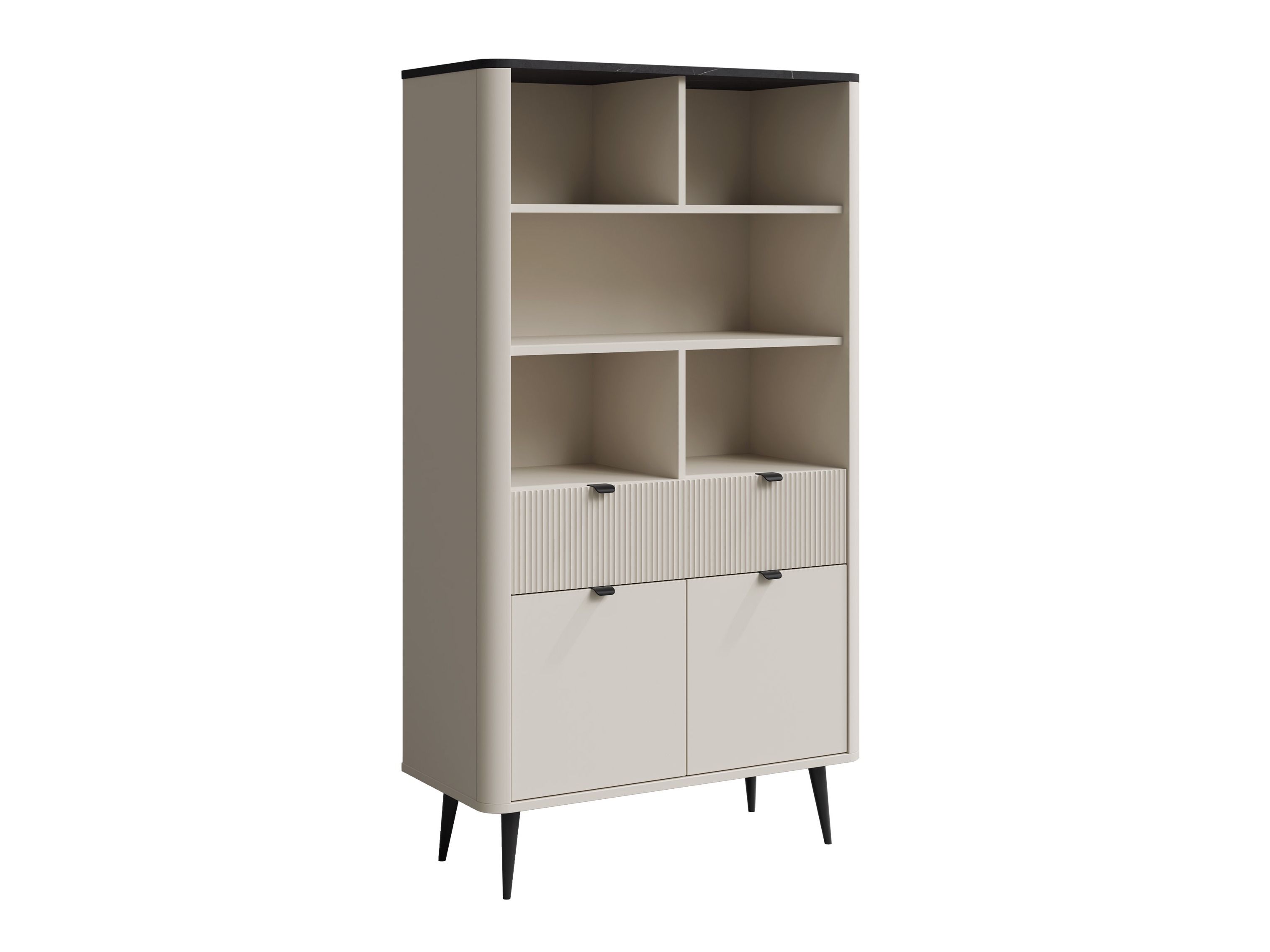 Polica Lufela 108 (Kašmir + Sivi mermer)