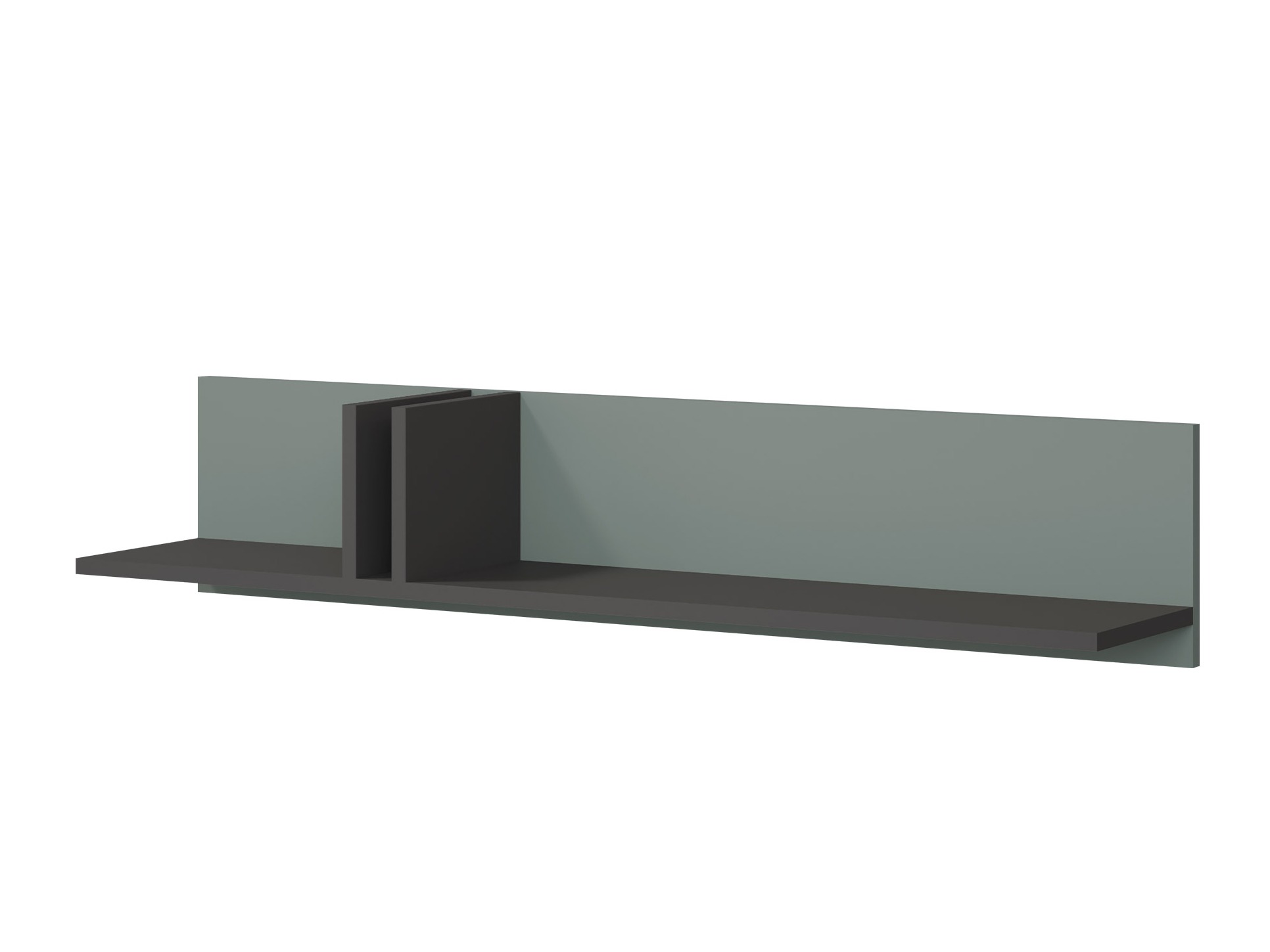 Zidna polica Levali 114 (Прашњаво зелена)