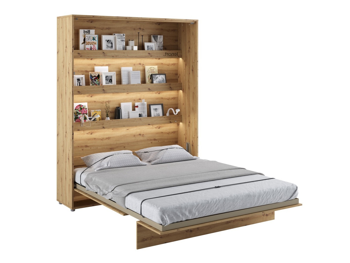 Zidni krevet Concept Pro Lenart Levfere 102 (Zanatski hrast)