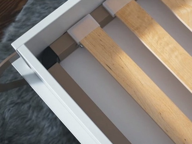 Zidni krevet Concept Pro Lenart Levfere 108 (Belo + Sjajno belo)