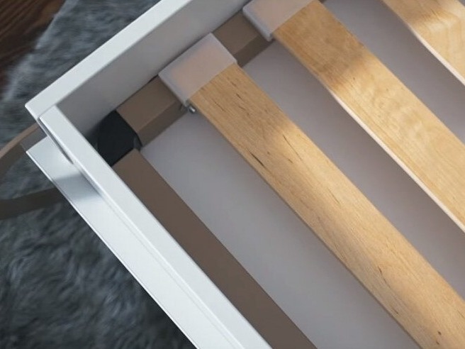 Zidni krevet Concept Pro Lenart Levfere 108 (Belo)