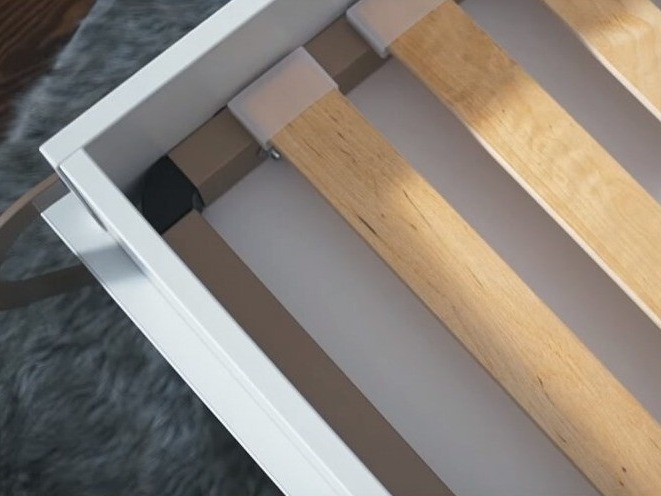 Zidni krevet Concept Pro Lenart Levfere 108 (Sivo)