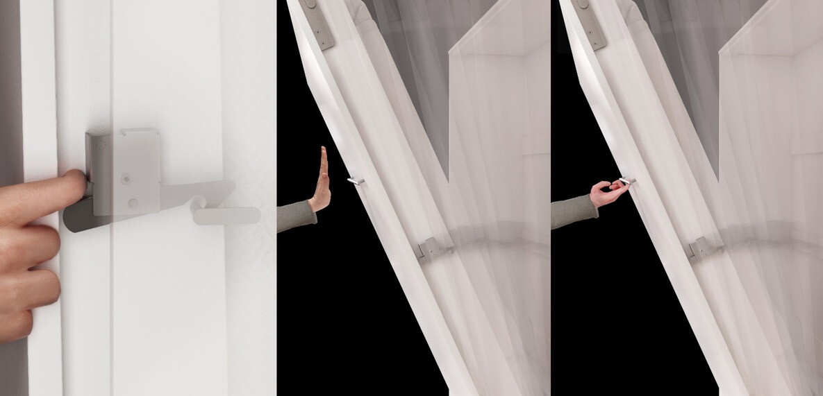 Zidni krevet Concept Pro Lenart Levfere 108 (Sivo)