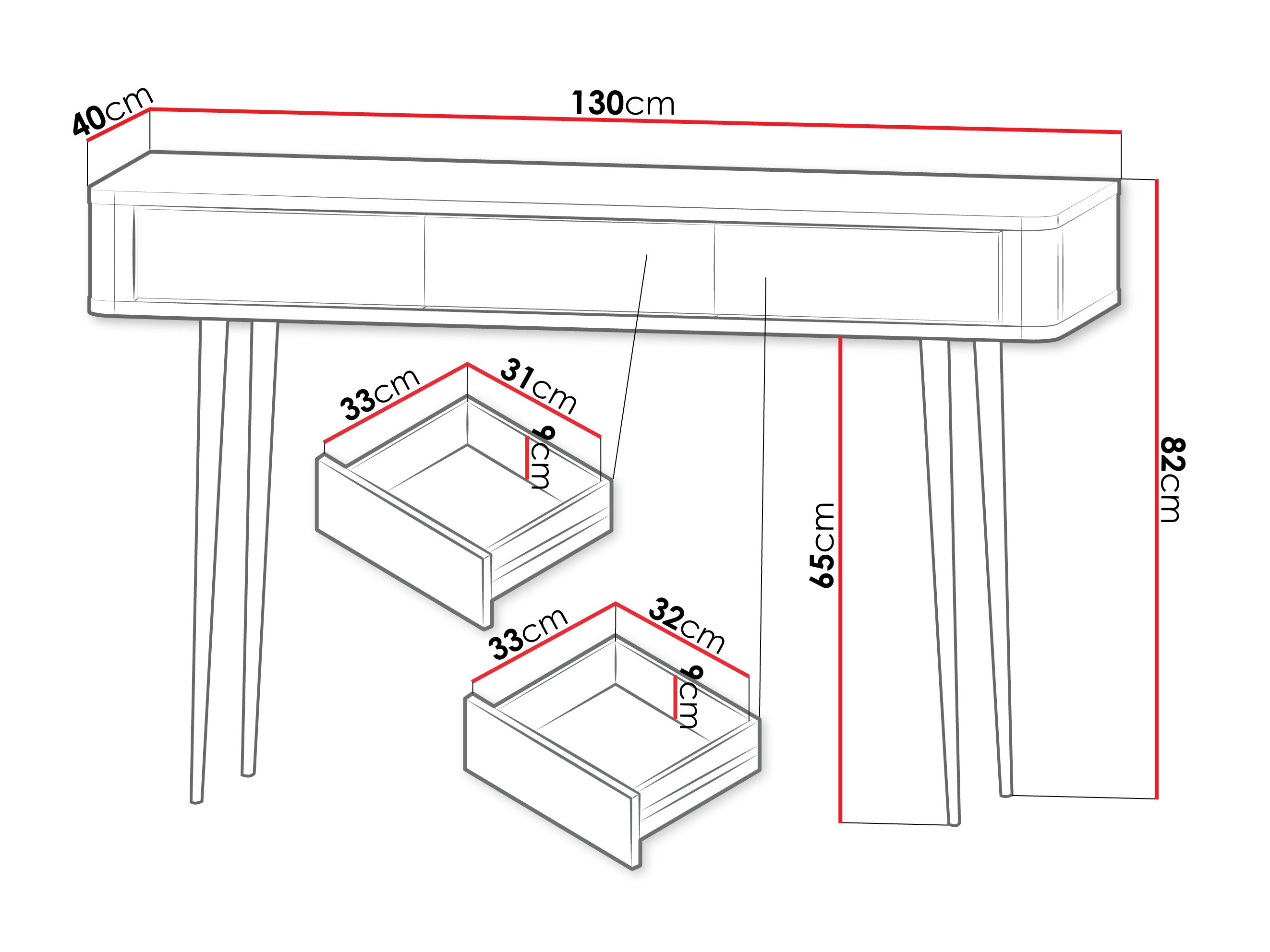 Kancelarijski sto Lufela 114 (Kašmir + Orah)
