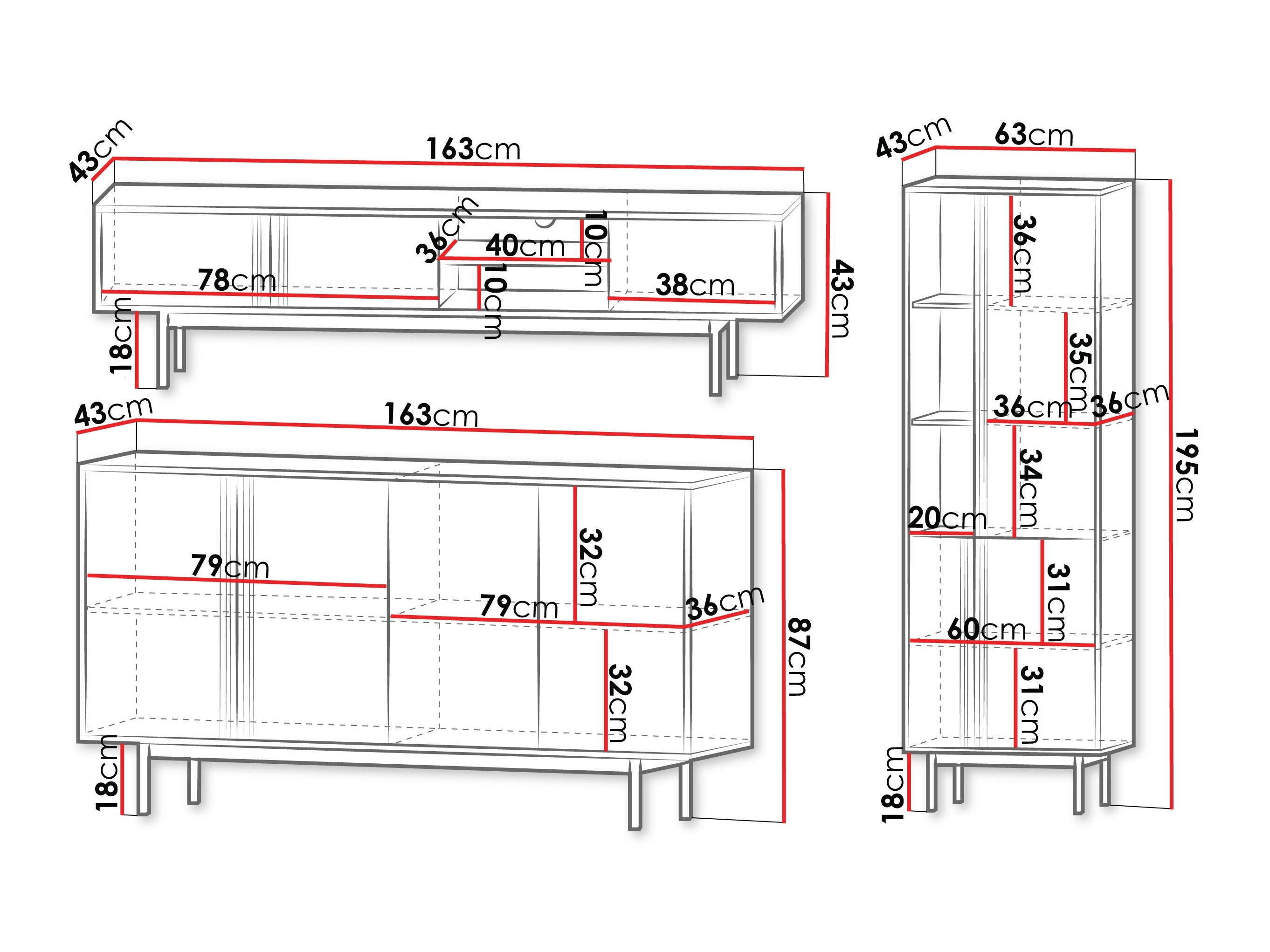 Set za dnevnu sobu Levali 115 (Прашњаво зелена)