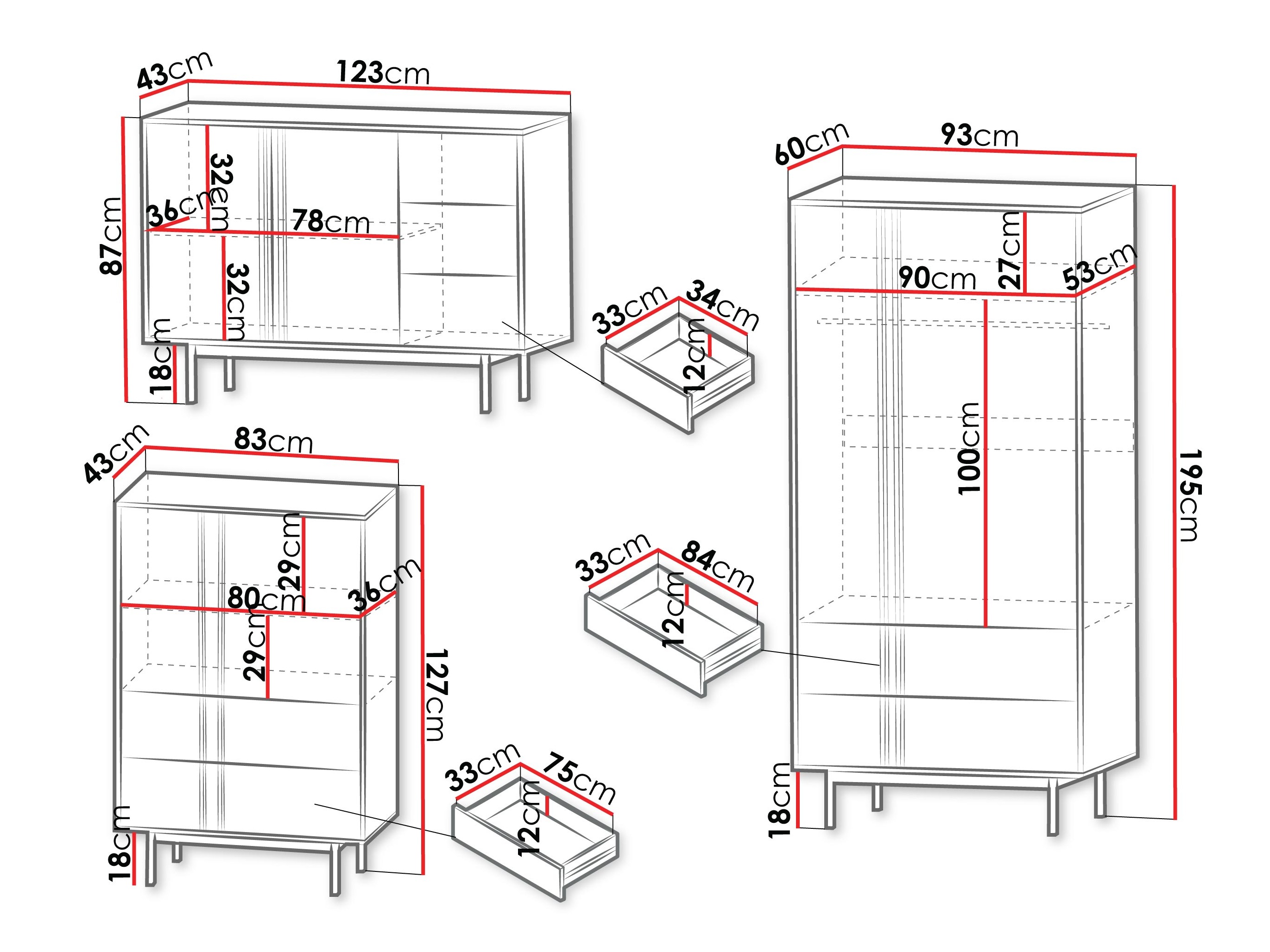 Set za dnevnu sobu Levali 116 (Hrast)