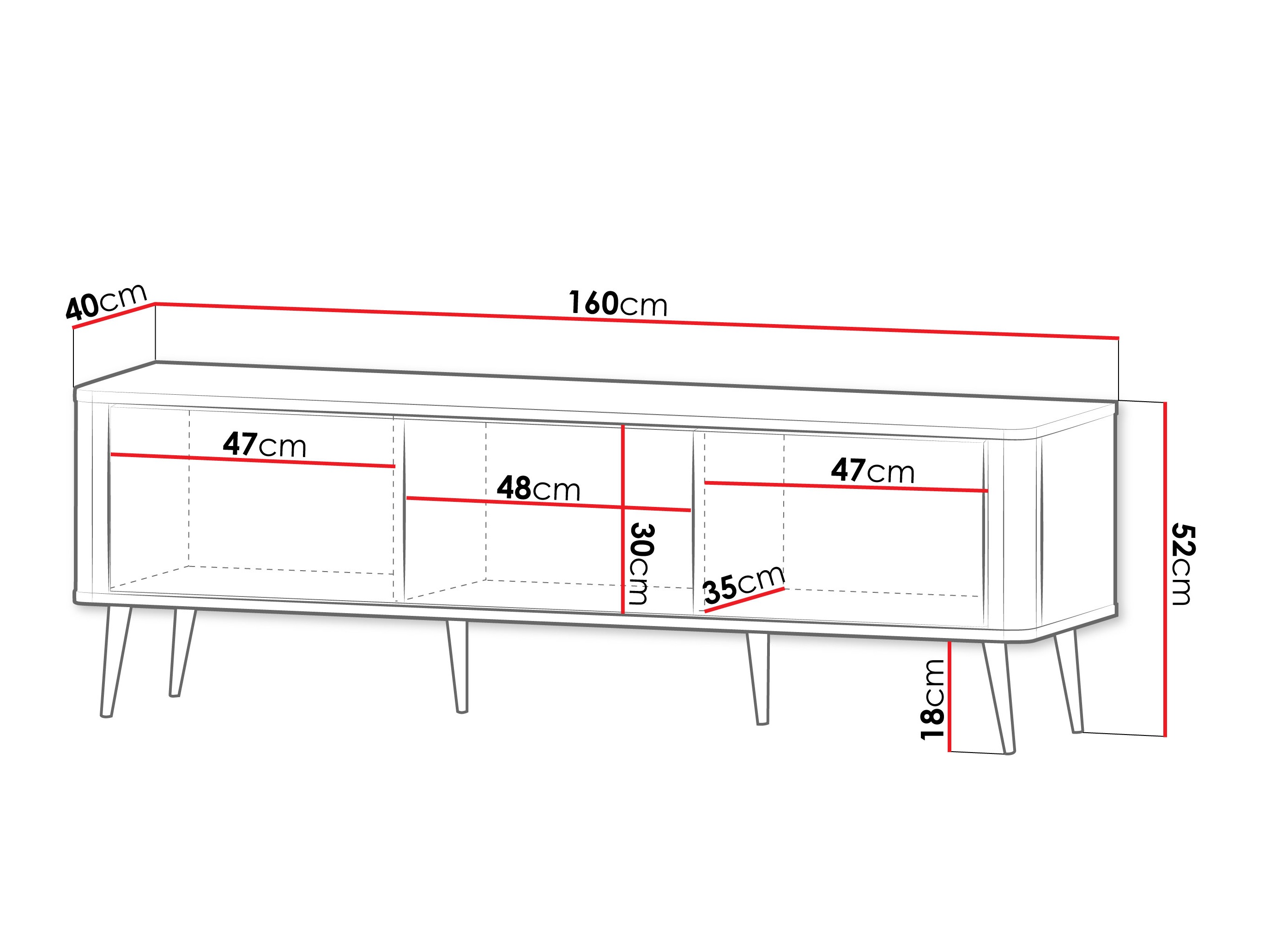 TV sto Lufela 112 (Kašmir + Sivi mermer)