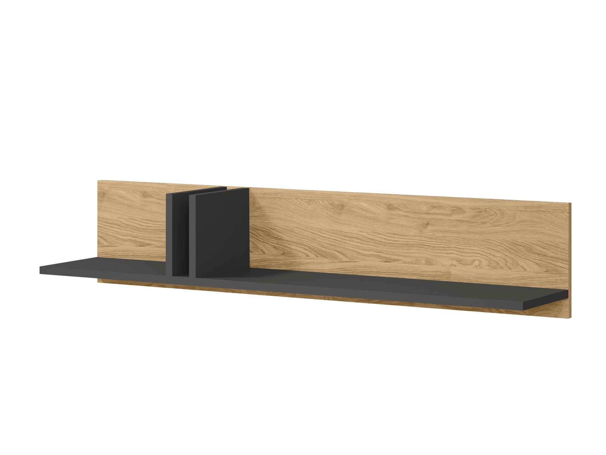 Zidna polica Levali 114 (Hrast)