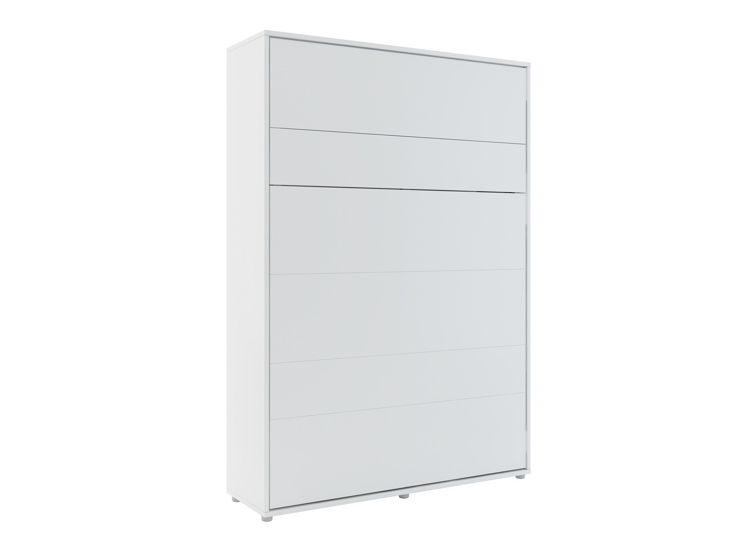 Zidni krevet Concept Pro Lenart Levfere 138 (Belo + Sivo)