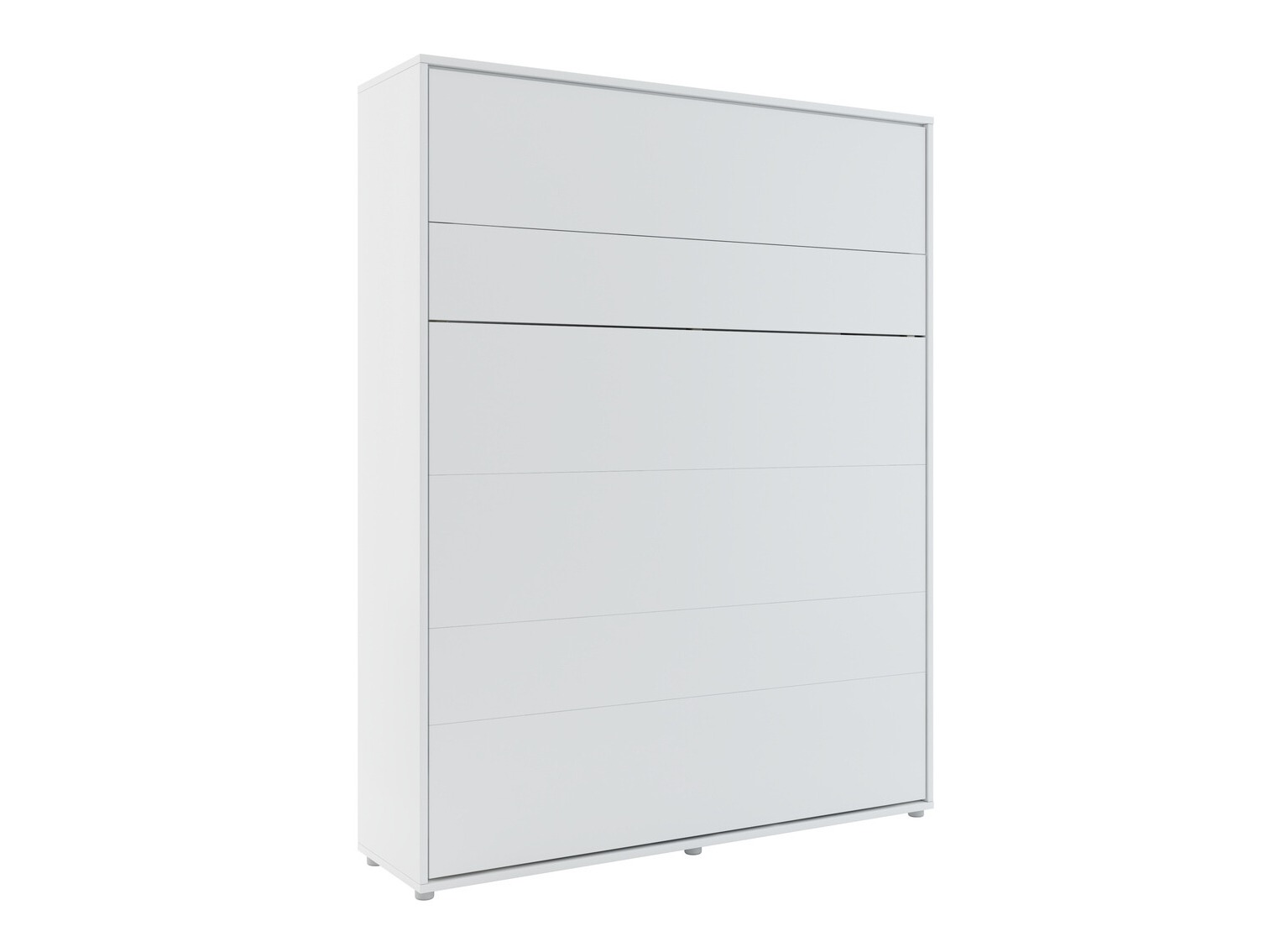 Zidni krevet Concept Pro Lenart Levfere 138 (Belo + Sivo)