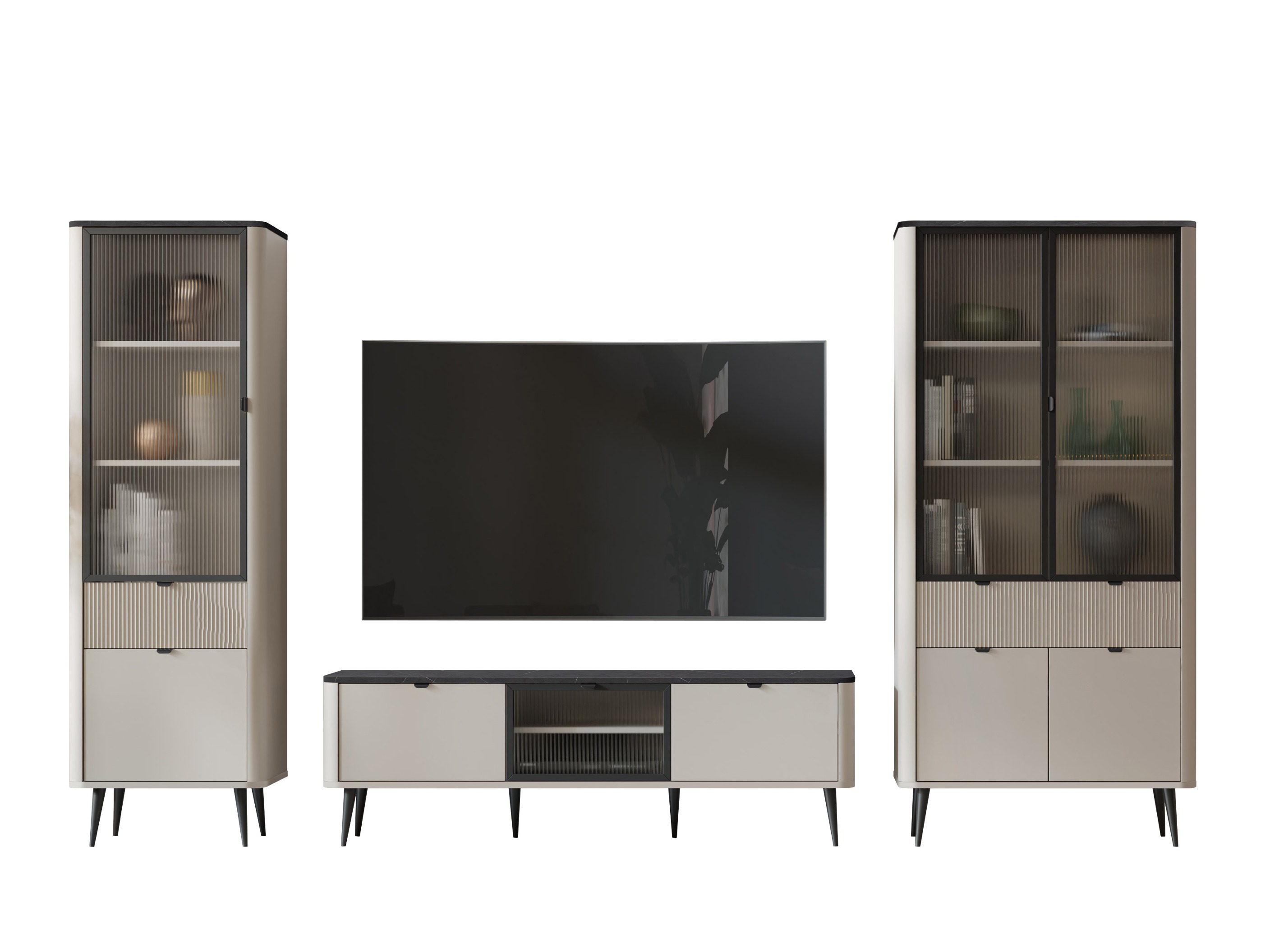 Set za dnevnu sobu Lufela 121 (Kašmir + Sivi mermer)