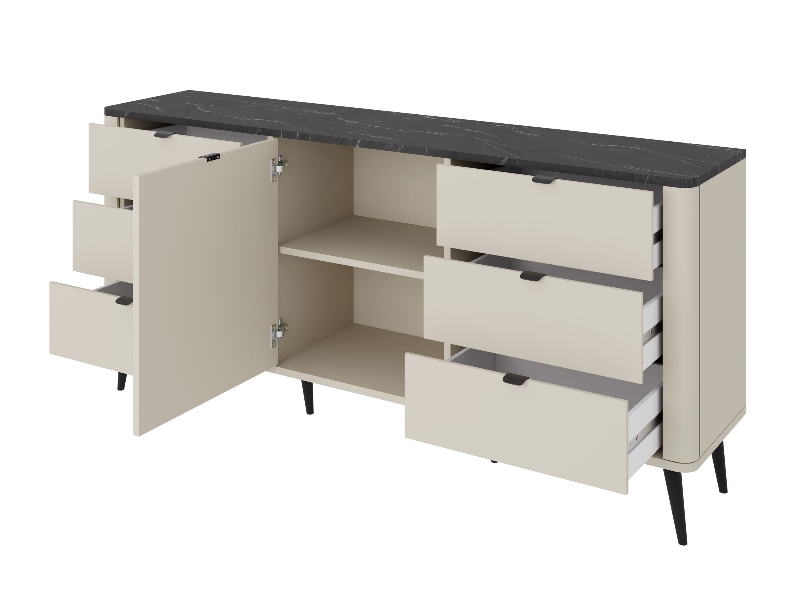 Set za dnevnu sobu Lufela 122 (Kašmir + Orah)