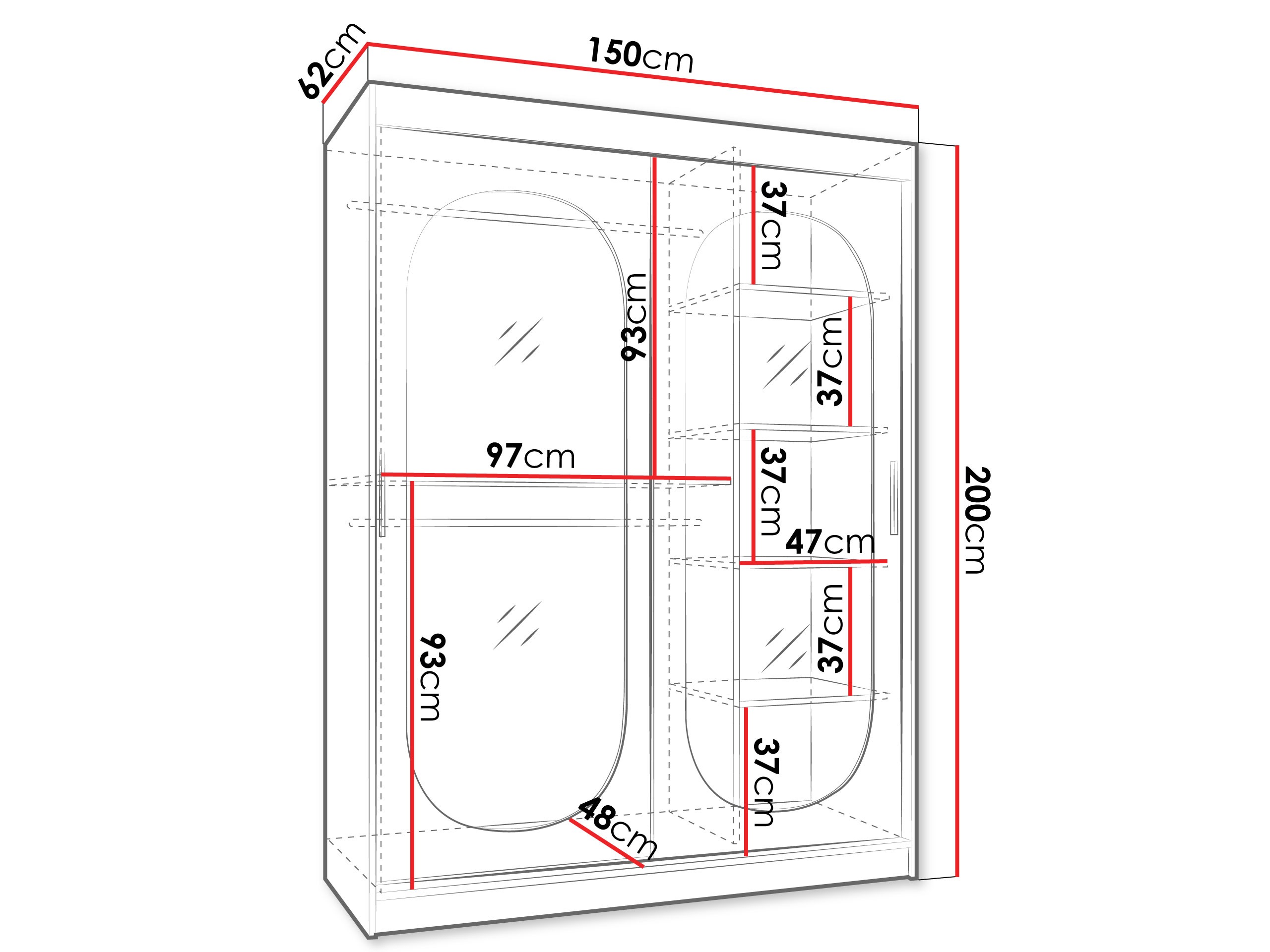 Ormar Hartford 519 (Crno)