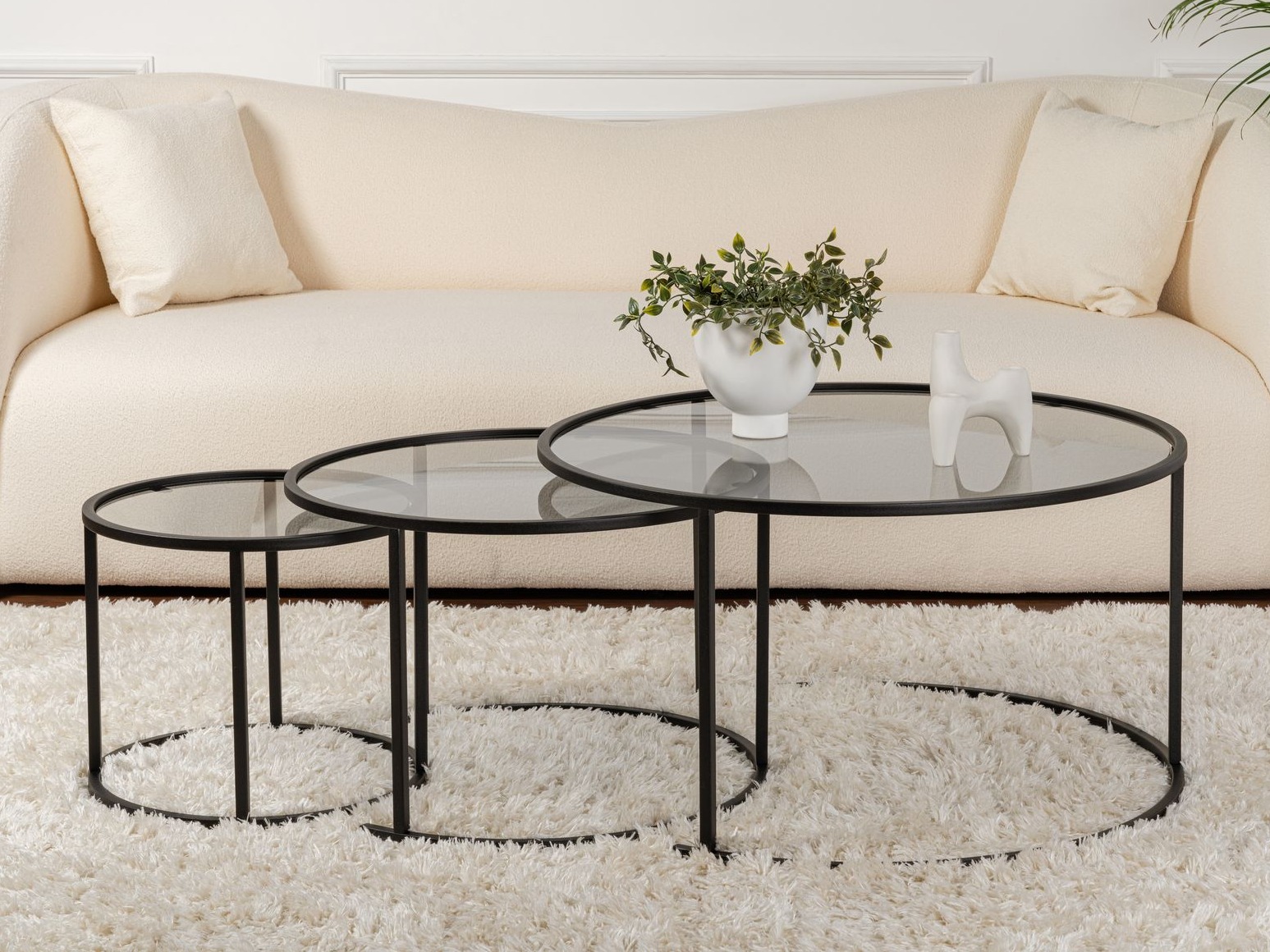 Set stočića za kafu Novato 120 (Crno)