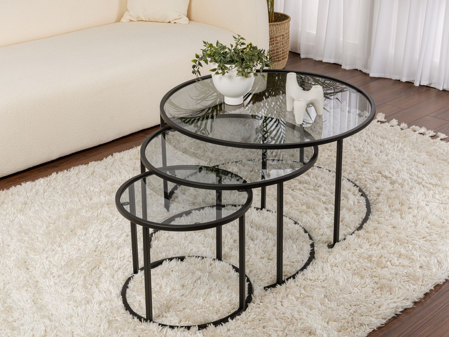 Set stočića za kafu Novato 120 (Crno)