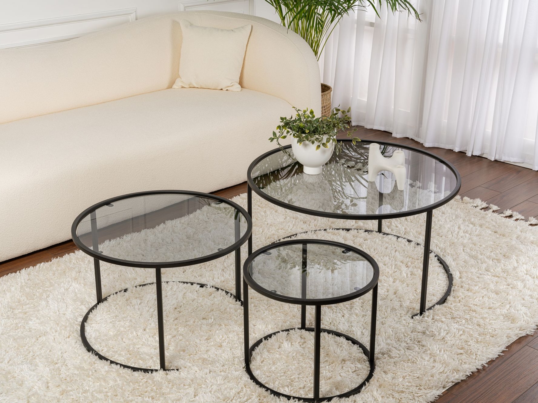 Set stočića za kafu Novato 120 (Crno)