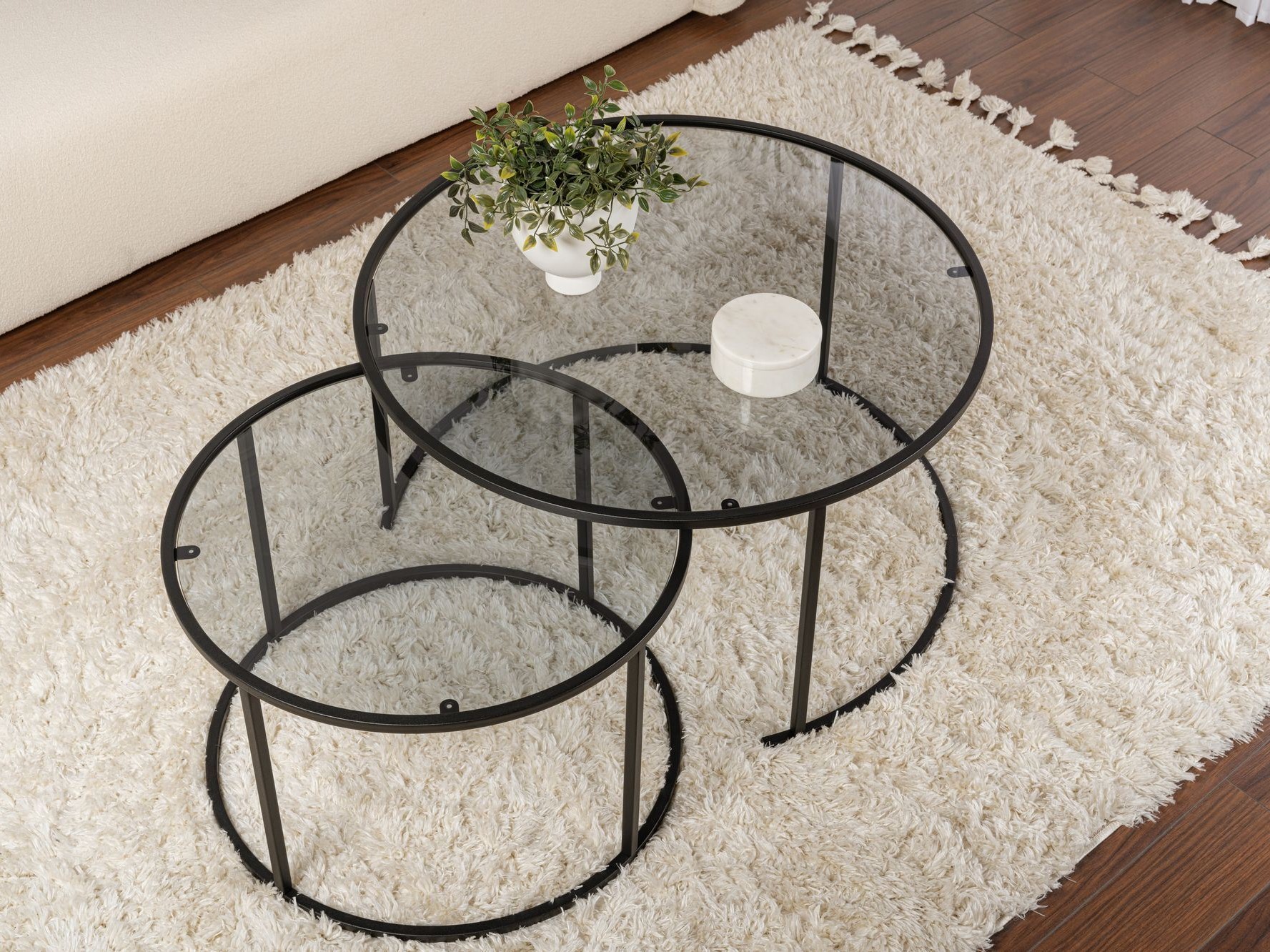 Set stočića za kafu Novato 122 (Crno)