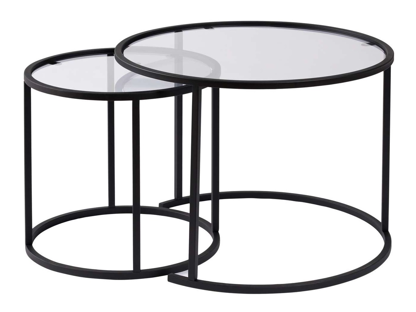 Set stočića za kafu Novato 123 (Crno)