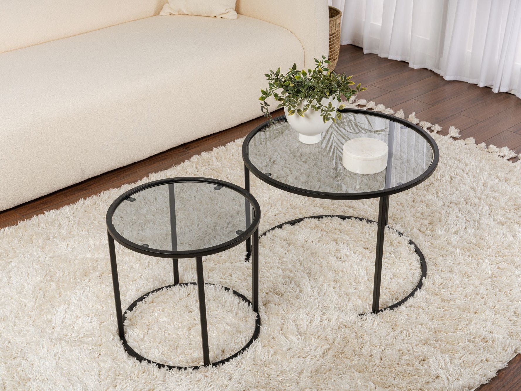 Set stočića za kafu Novato 124 (Crno)