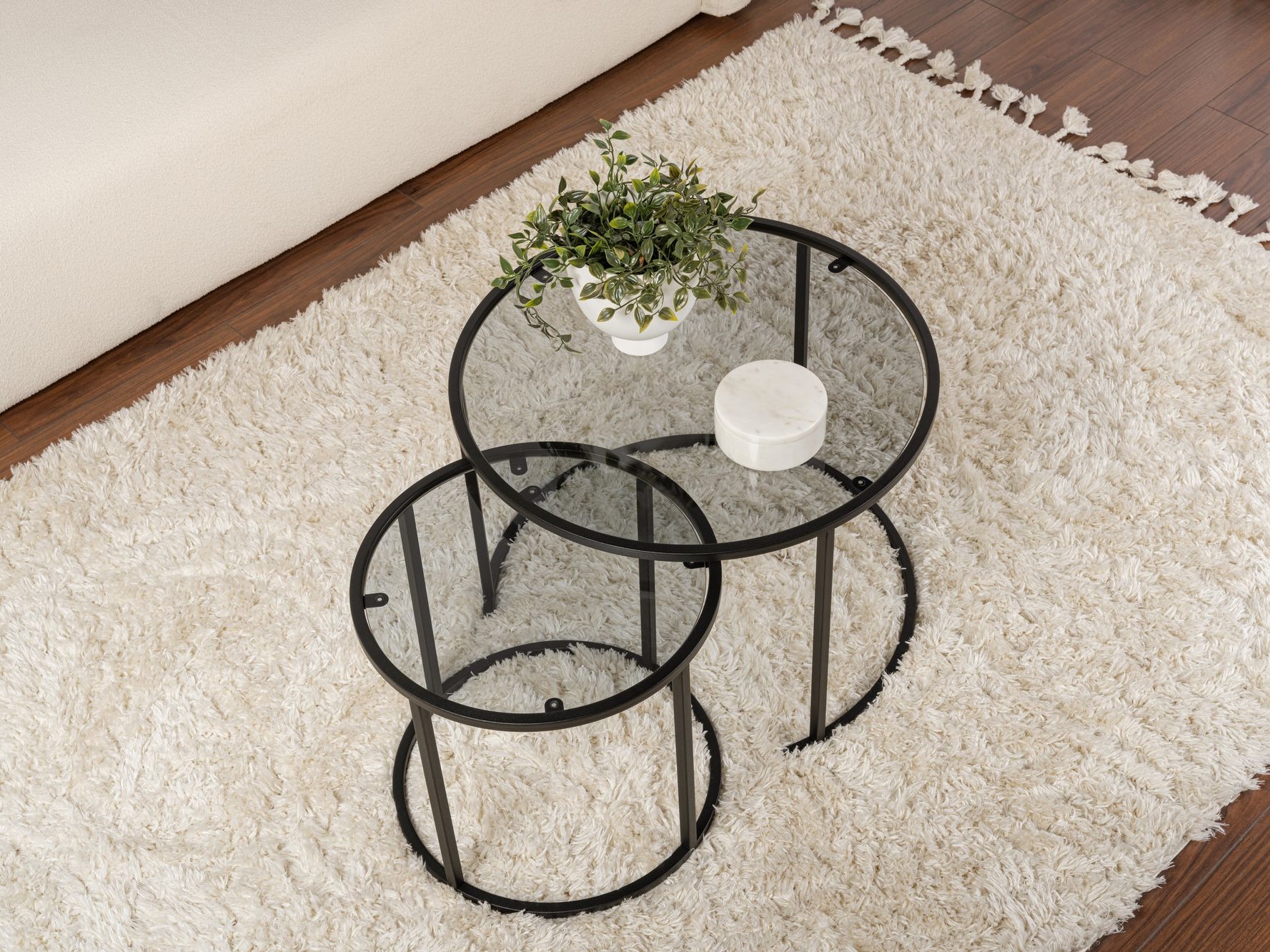 Set stočića za kafu Novato 124 (Crno)