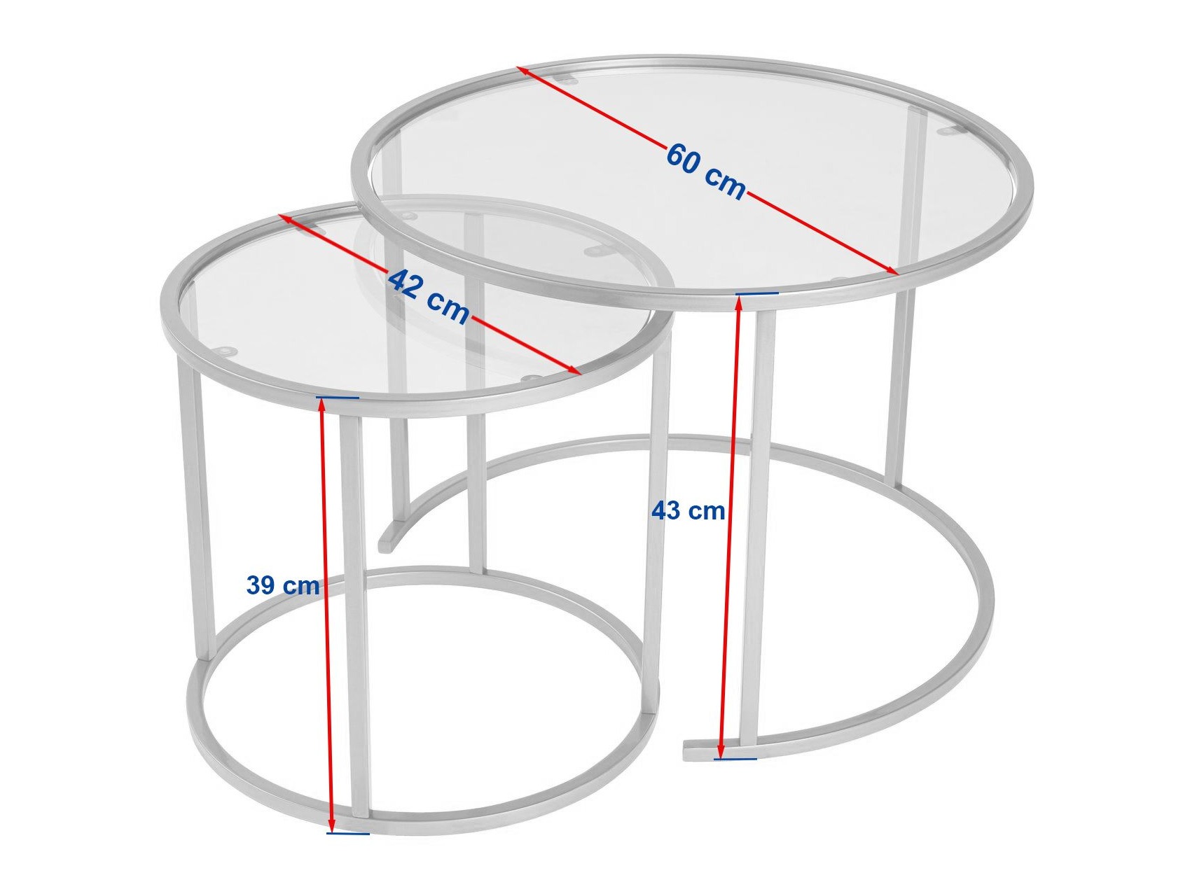 Set stočića za kafu Novato 124 (Crno)